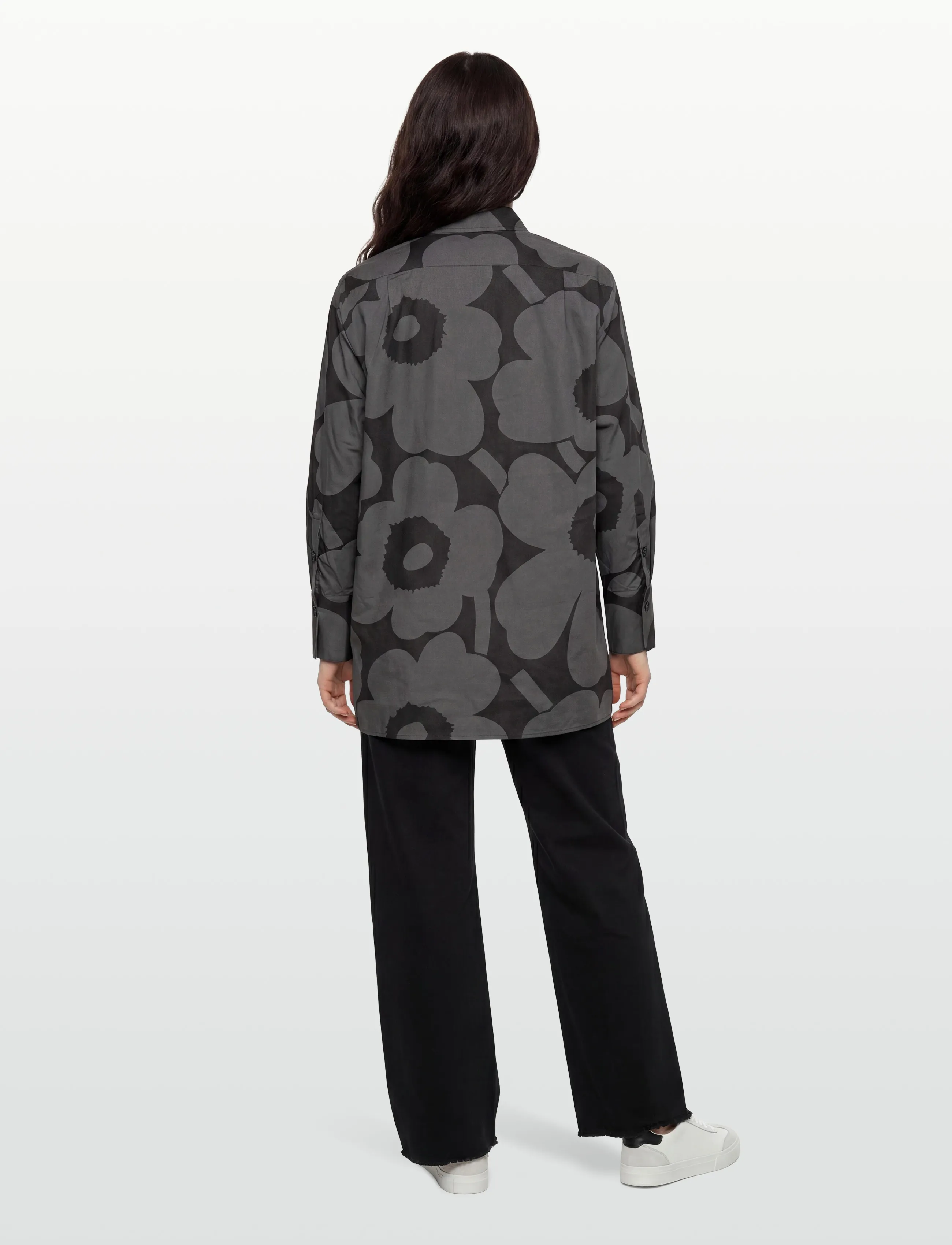 Marimekko - NILA UNIKKO - denimskjorter - black, dark grey - 4