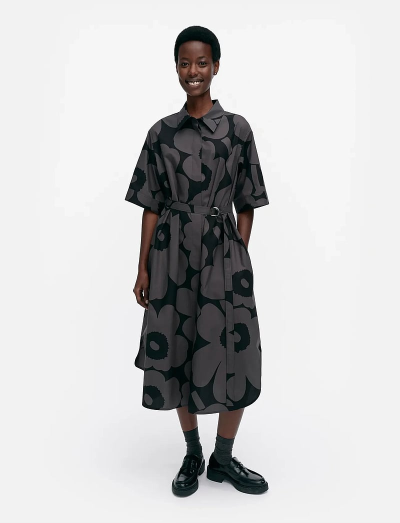 Marimekko - POPLIINI UNIKKO - robes chemises - black, dark grey - 1