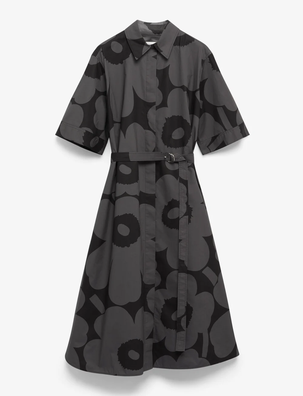 Marimekko - POPLIINI UNIKKO - skjortklänningar - black, dark grey - 1