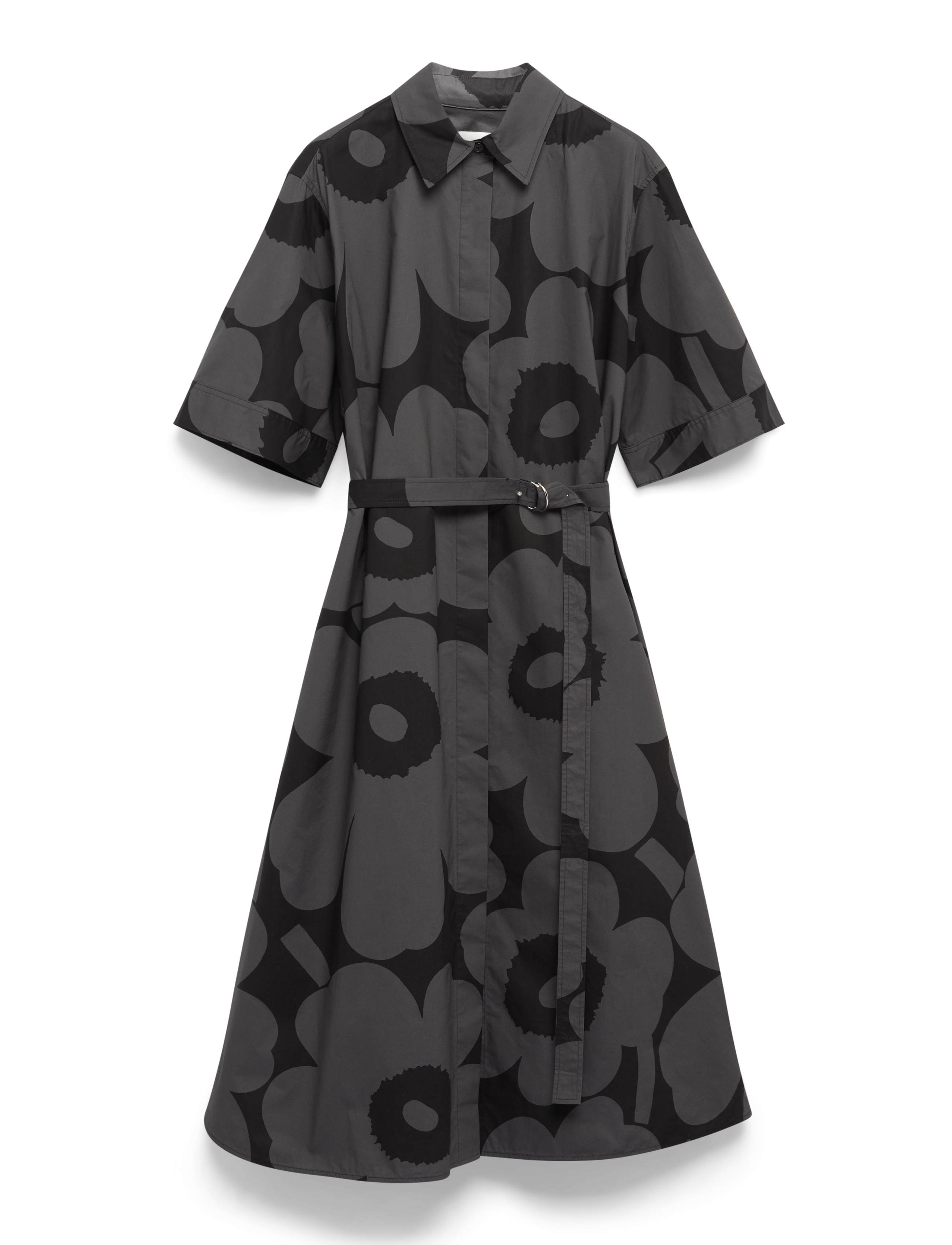 Marimekko - POPLIINI UNIKKO - midi garuma kleitas - black, dark grey - 2