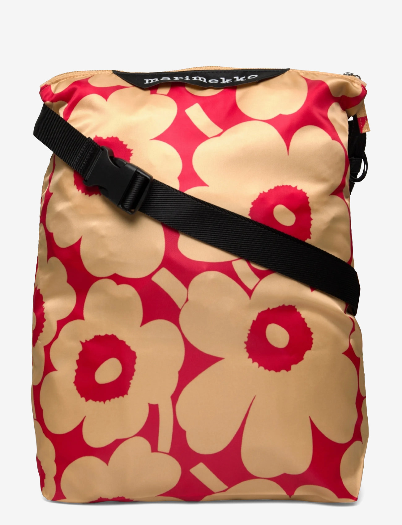 Marimekko - NEAT CROSSBODY UNIKKO M - shoppers - light brown, red - 1