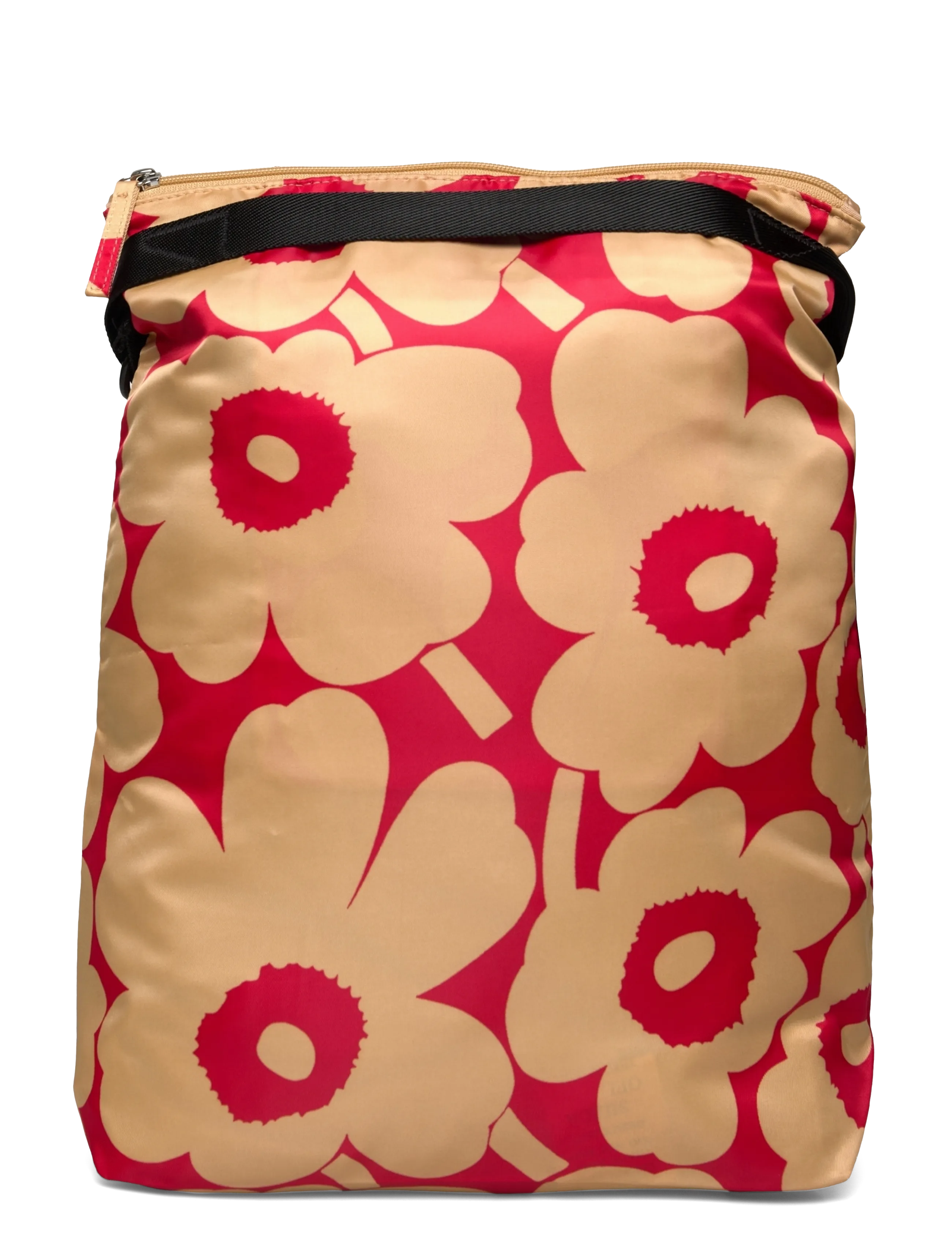 Marimekko - NEAT CROSSBODY UNIKKO M - light brown, red - 2