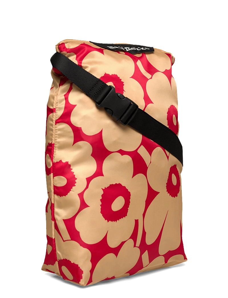 Marimekko - NEAT CROSSBODY UNIKKO M - shoppers - light brown, red - 3