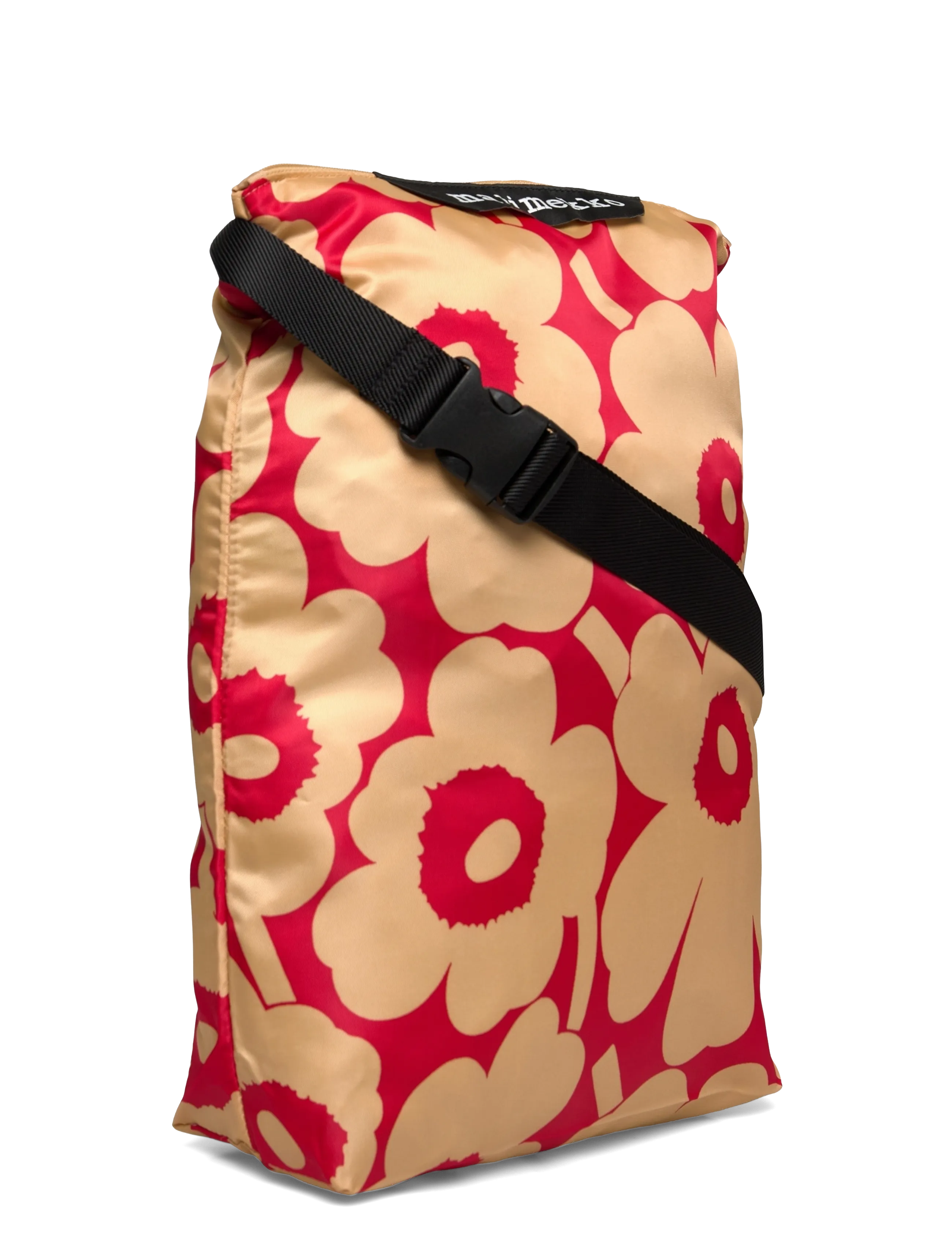 Marimekko - NEAT CROSSBODY UNIKKO M - light brown, red - 3