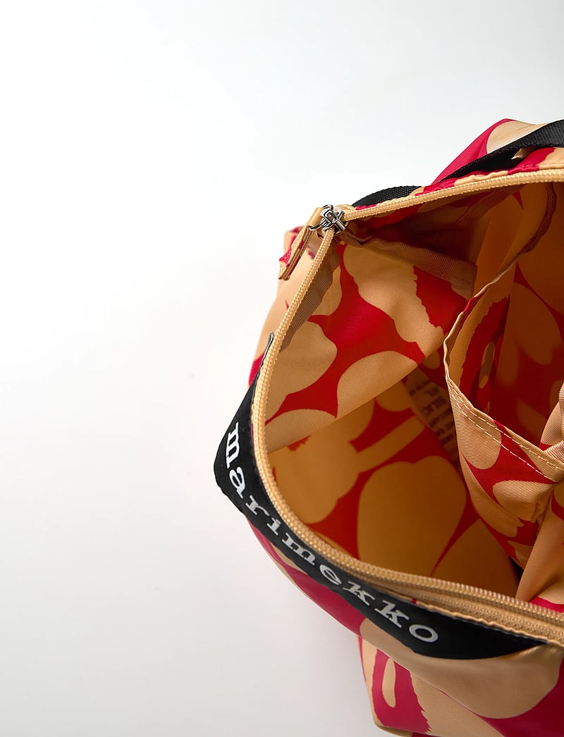 Marimekko - NEAT CROSSBODY UNIKKO M - shoppers - light brown, red - 4