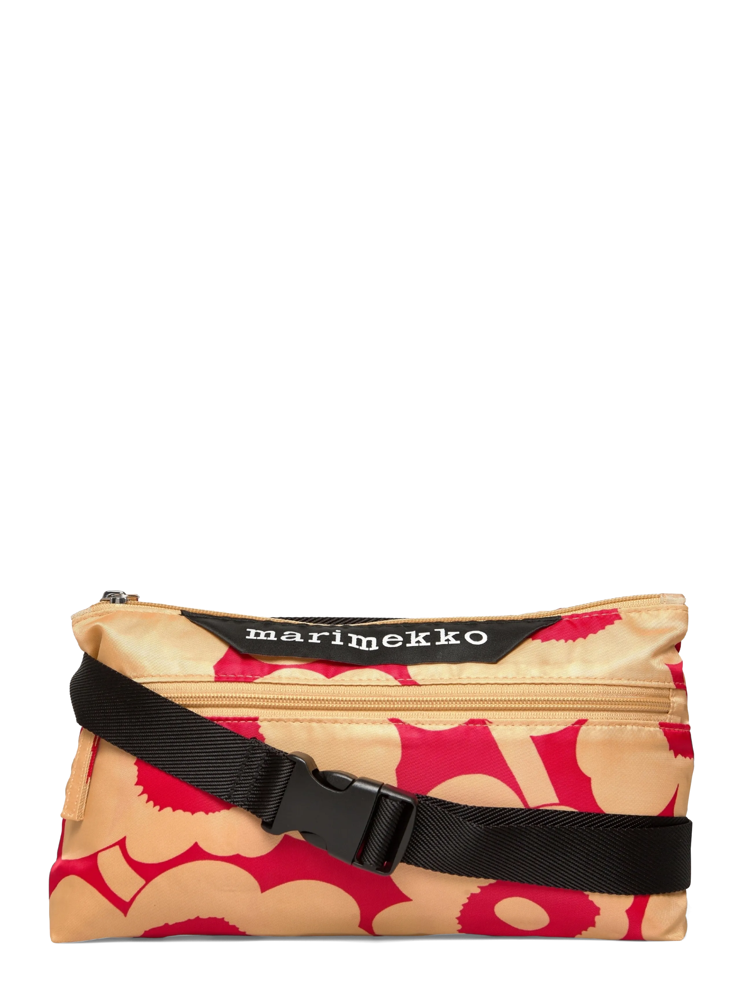 Marimekko - NEAT CROSSBODY UNIKKO S - light brown, red - 1