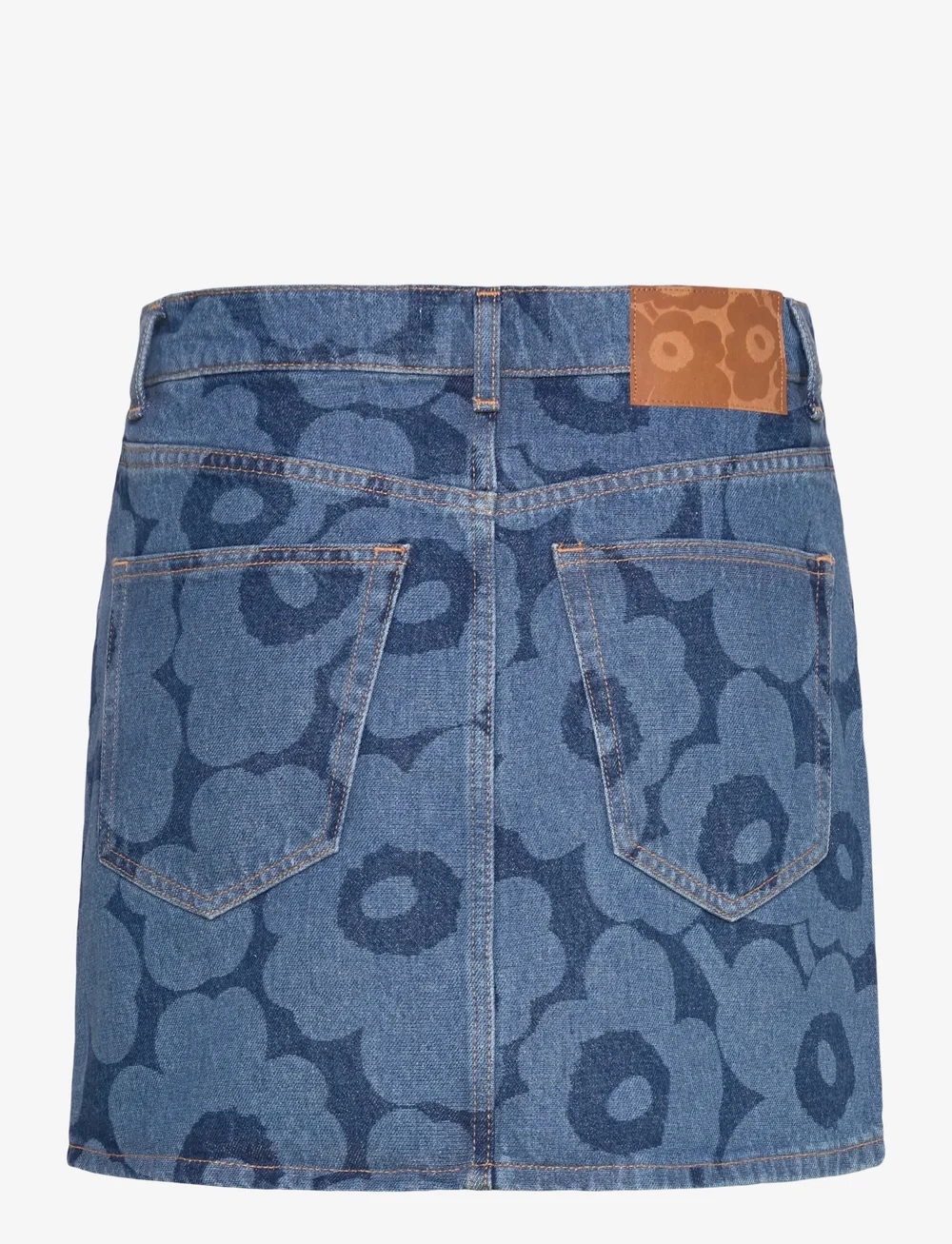 Marimekko - MARIDENIM RUUDUT UNIKKO - denim skirts - mid indigo - 2