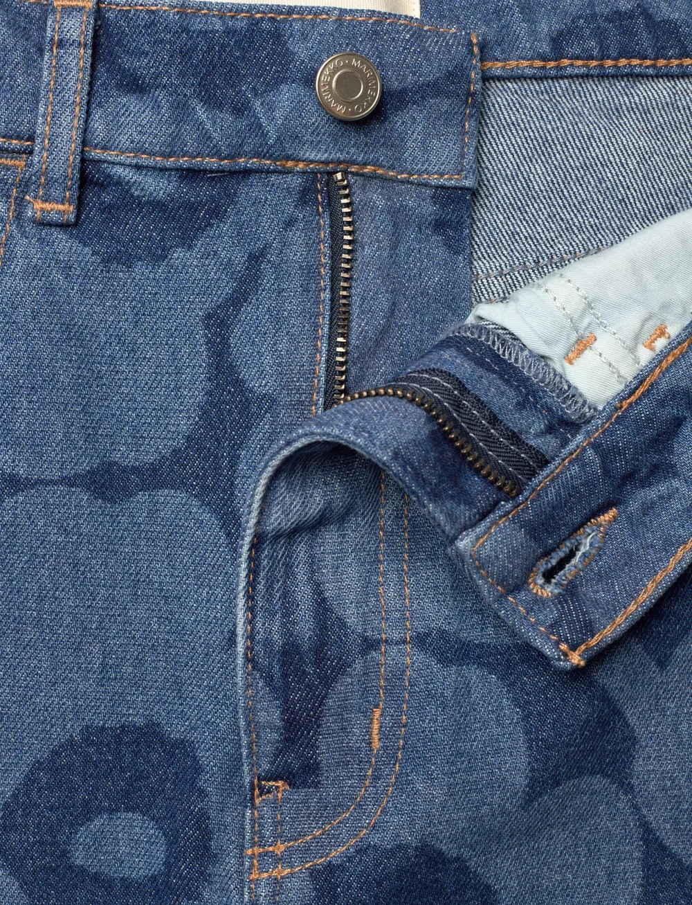 Marimekko - MARIDENIM RUUDUT UNIKKO - denim skirts - mid indigo - 5
