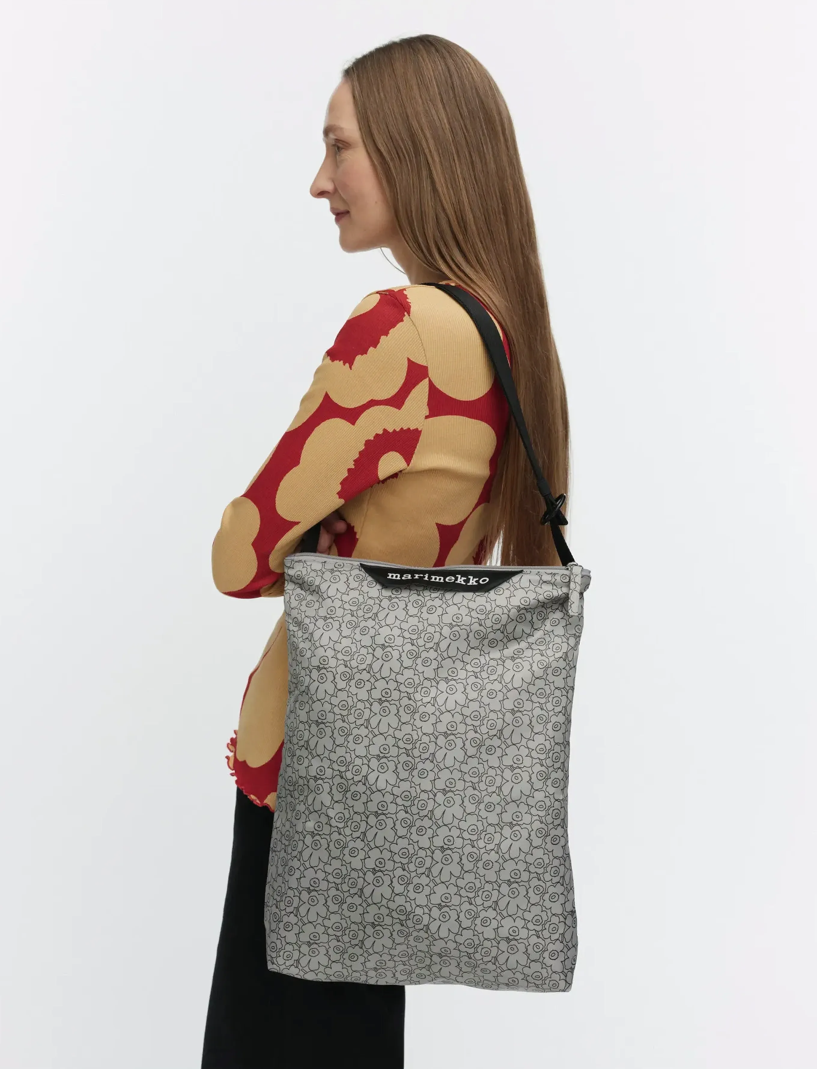 Marimekko Neat Crossbody Piirto Unikko M, One Size, Bags, Grau - Top Handle Frauen