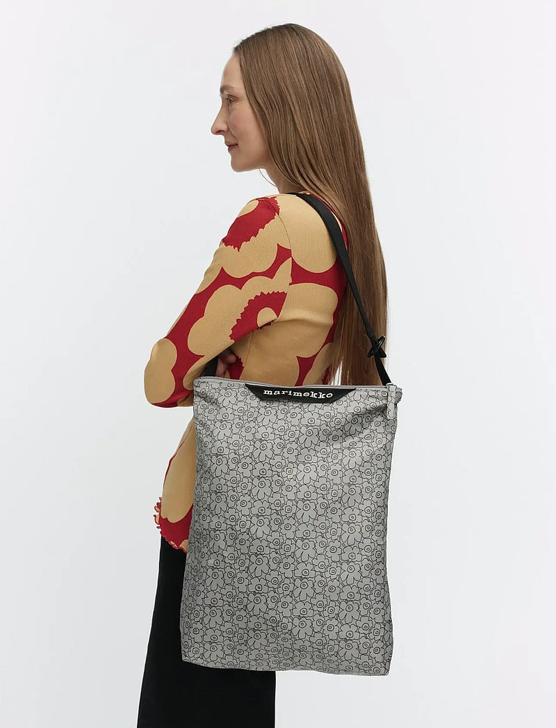 Marimekko - NEAT CROSSBODY PIIRTO UNIKKO M - shoppere - grey, black - 0
