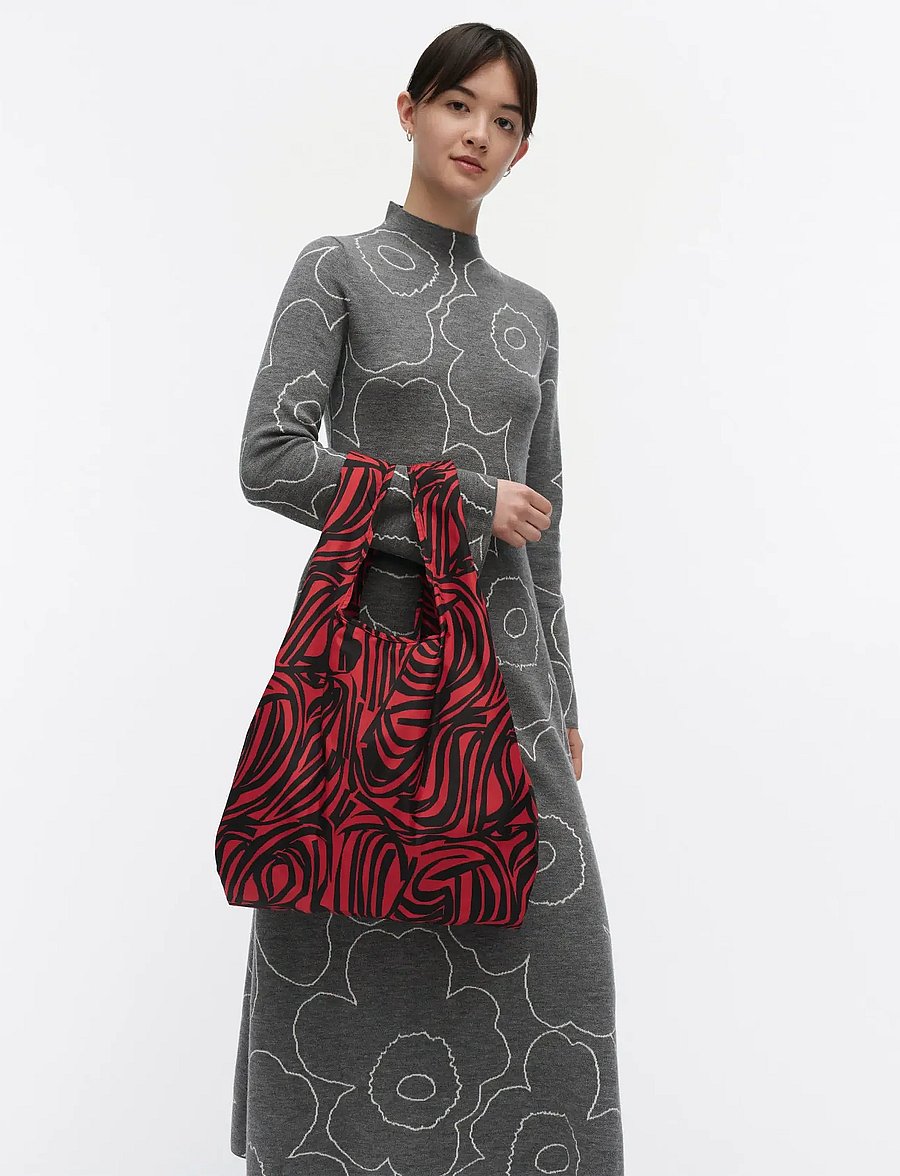 Marimekko - SMARTBAG JOKURAITA - shopper - red, black - 0