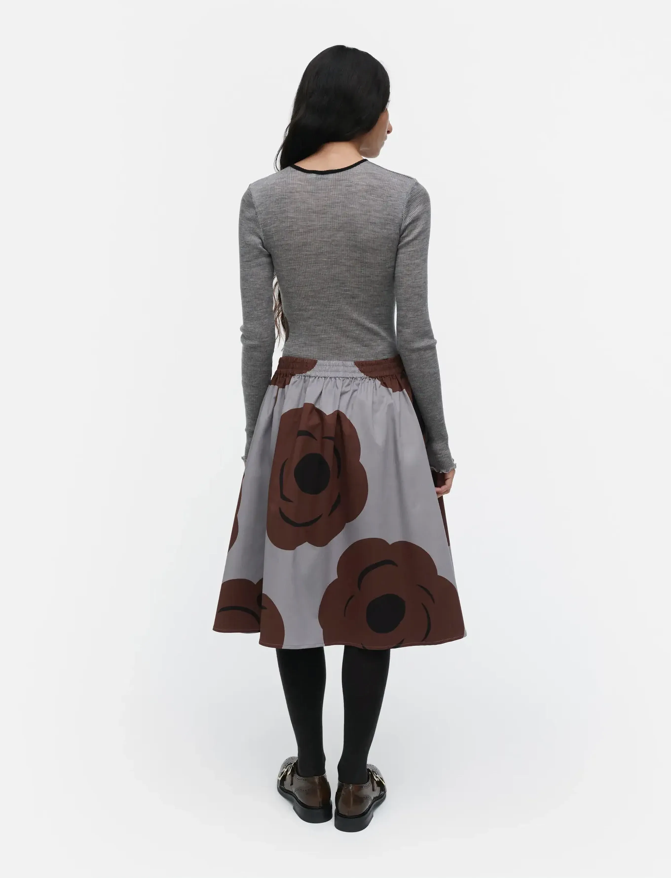 Marimekko - POLKKA TUMMA - langärmlige tops - dark grey, brown - 3