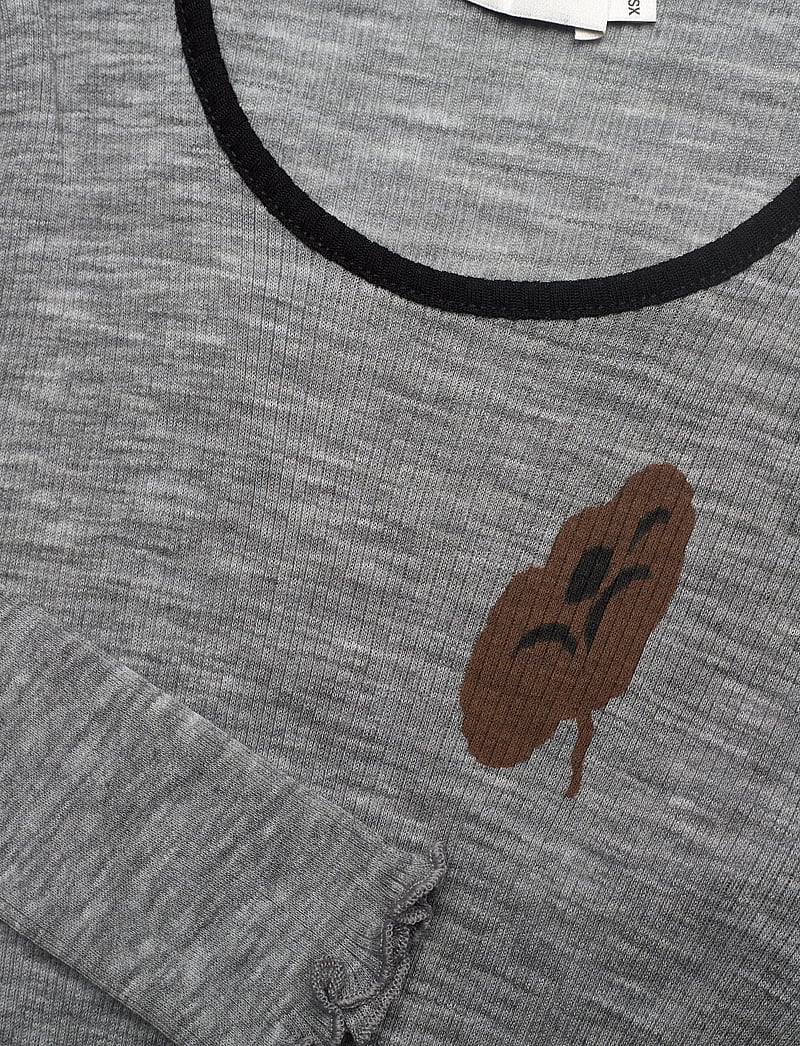 Marimekko - POLKKA TUMMA - pikkade varrukatega alussärgid - dark grey, brown - 5