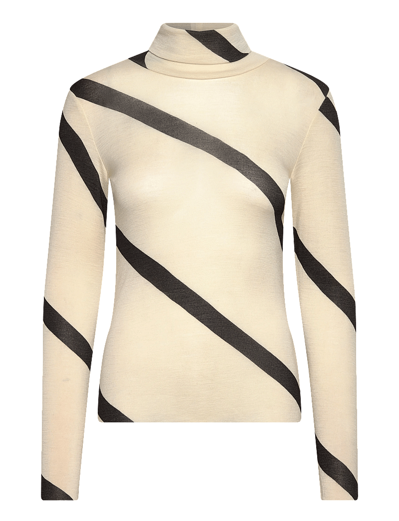 Marimekko - VILINA BASSO - kõrge kaelusega džemprid - off white, black - 1