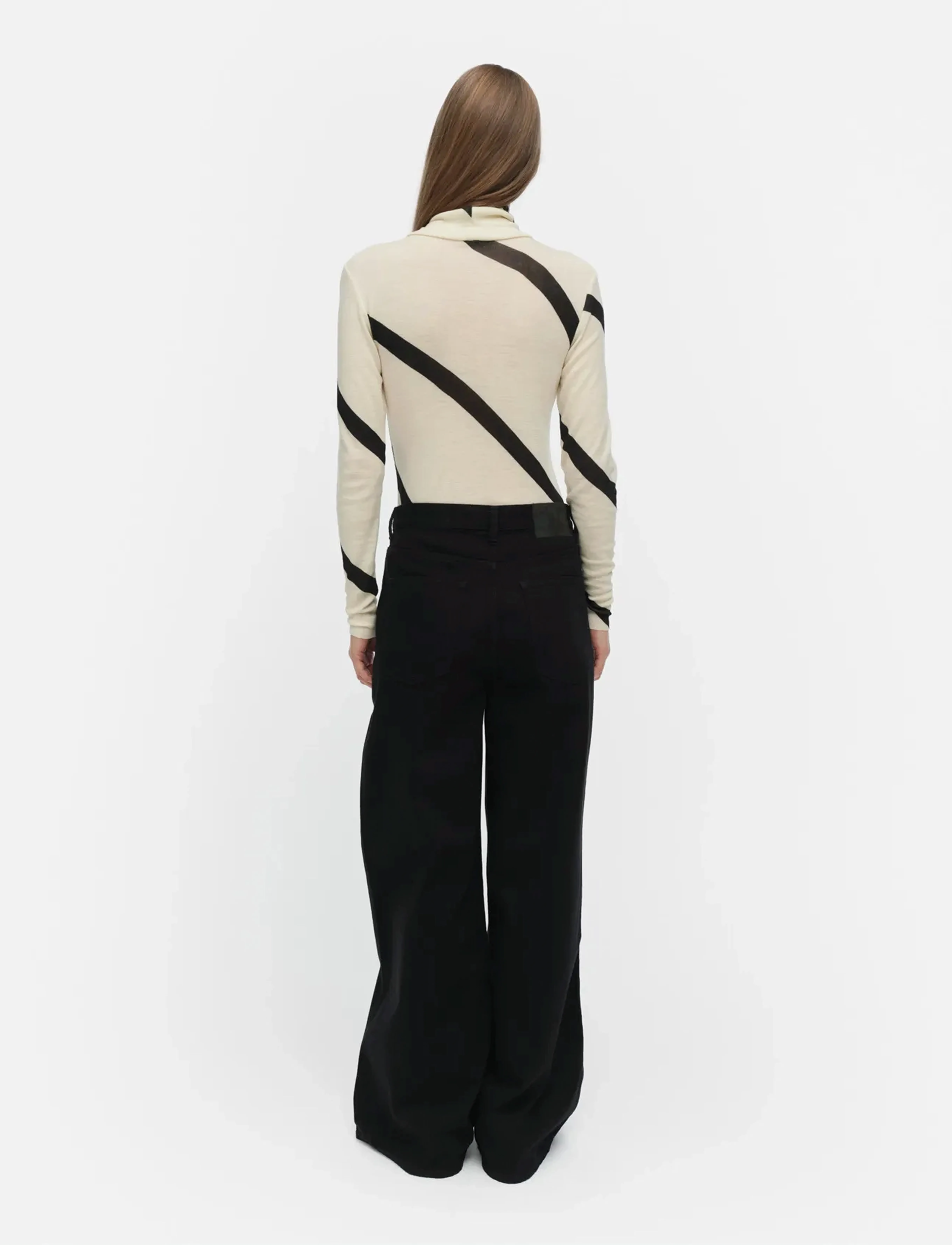 Marimekko - VILINA BASSO - polosärgid - off white, black - 3