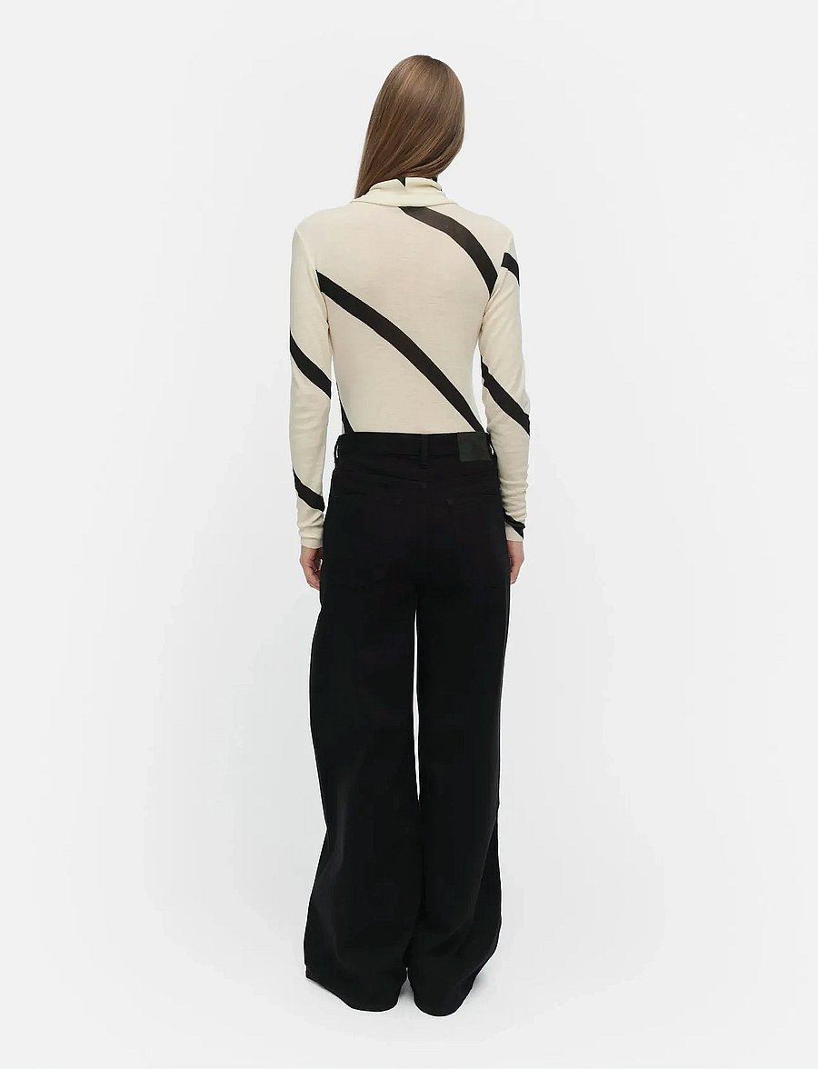 Marimekko - VILINA BASSO - turtlenecks - off white, black - 3