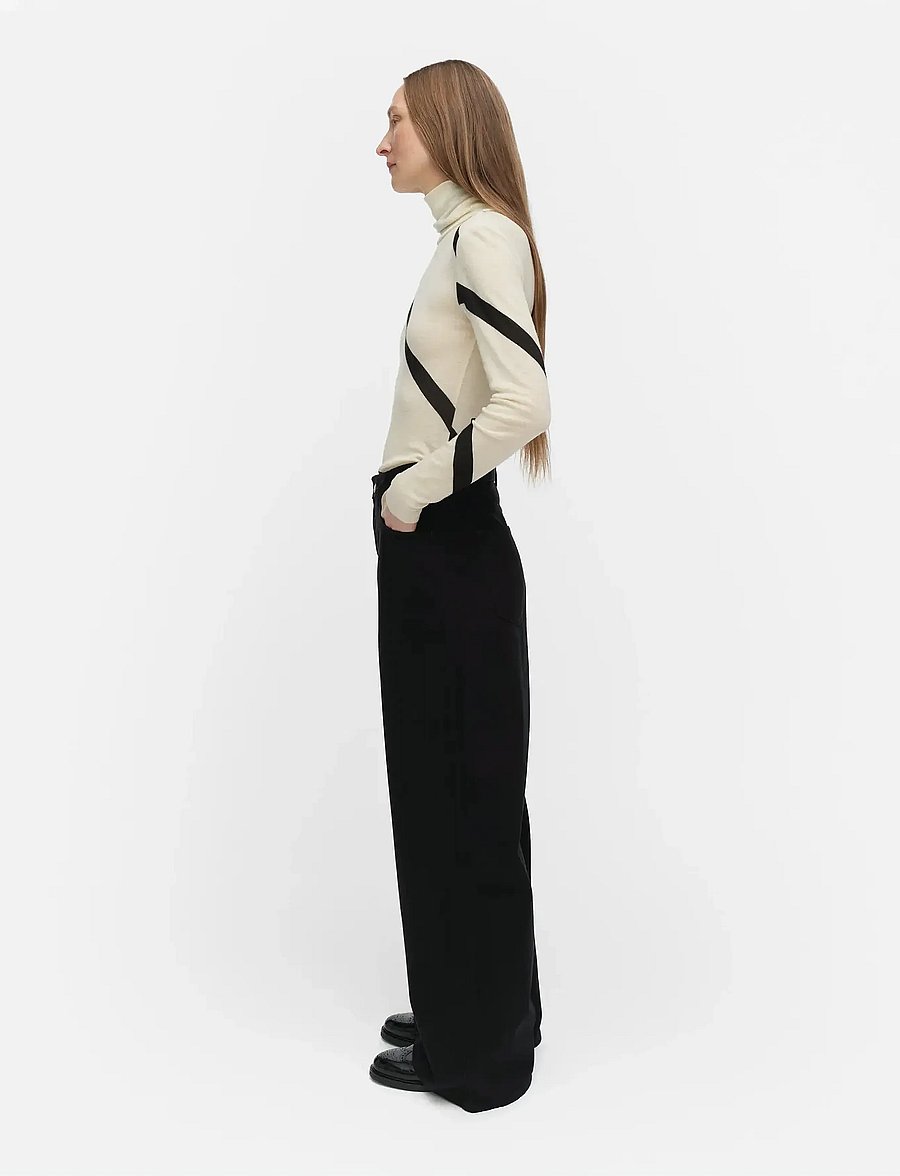 Marimekko - VILINA BASSO - turtlenecks - off white, black - 4