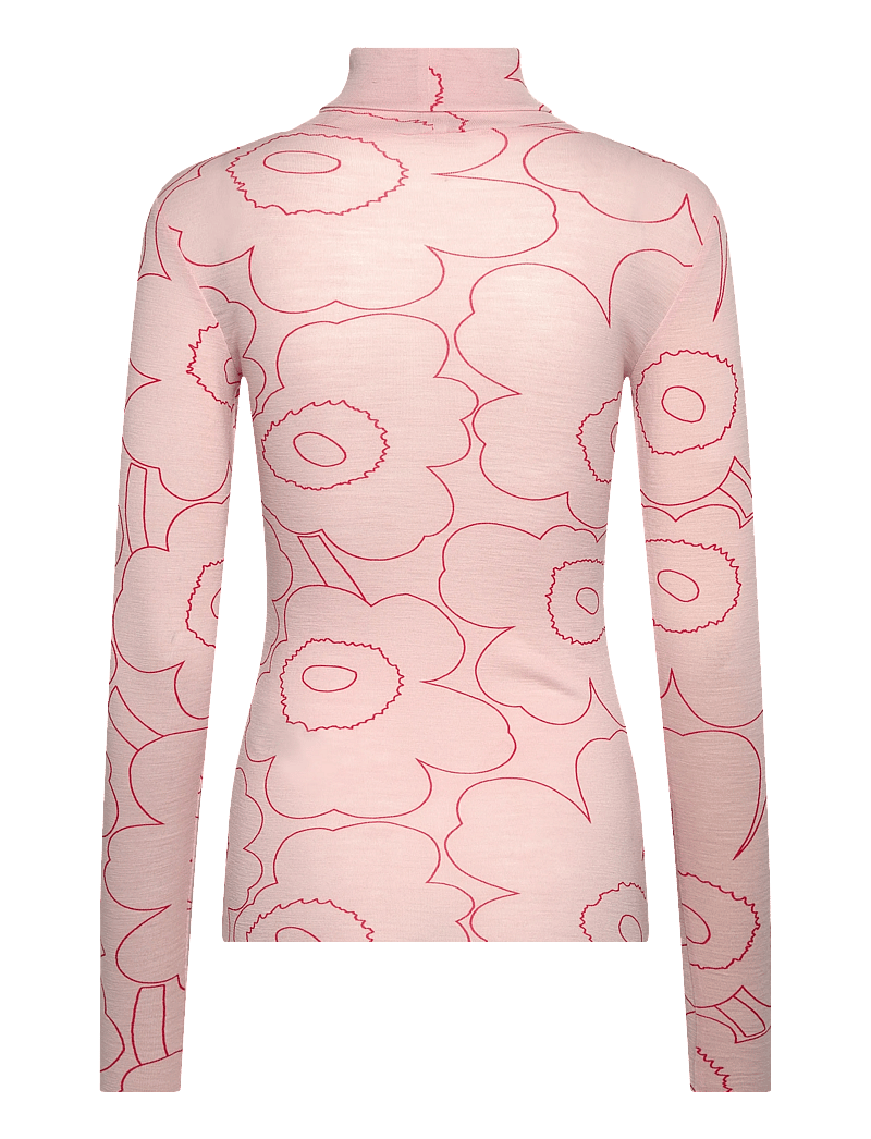 Marimekko - VILINA PIIRTO UNIKKO - rollkragenpullover - light pink, red - 2