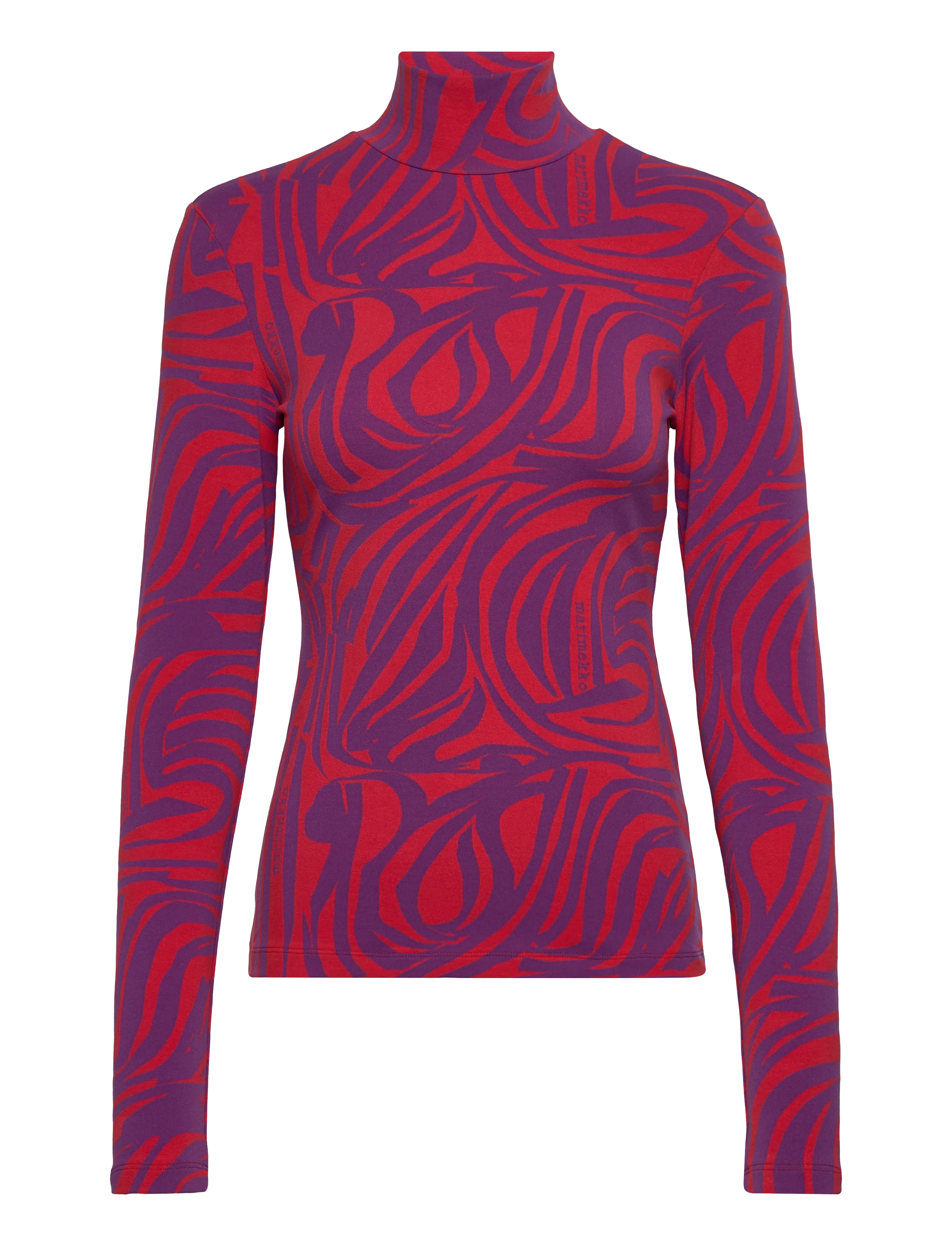 MARIMEKKO Jäkälä Jokuraita Logo Rot - L - Damen