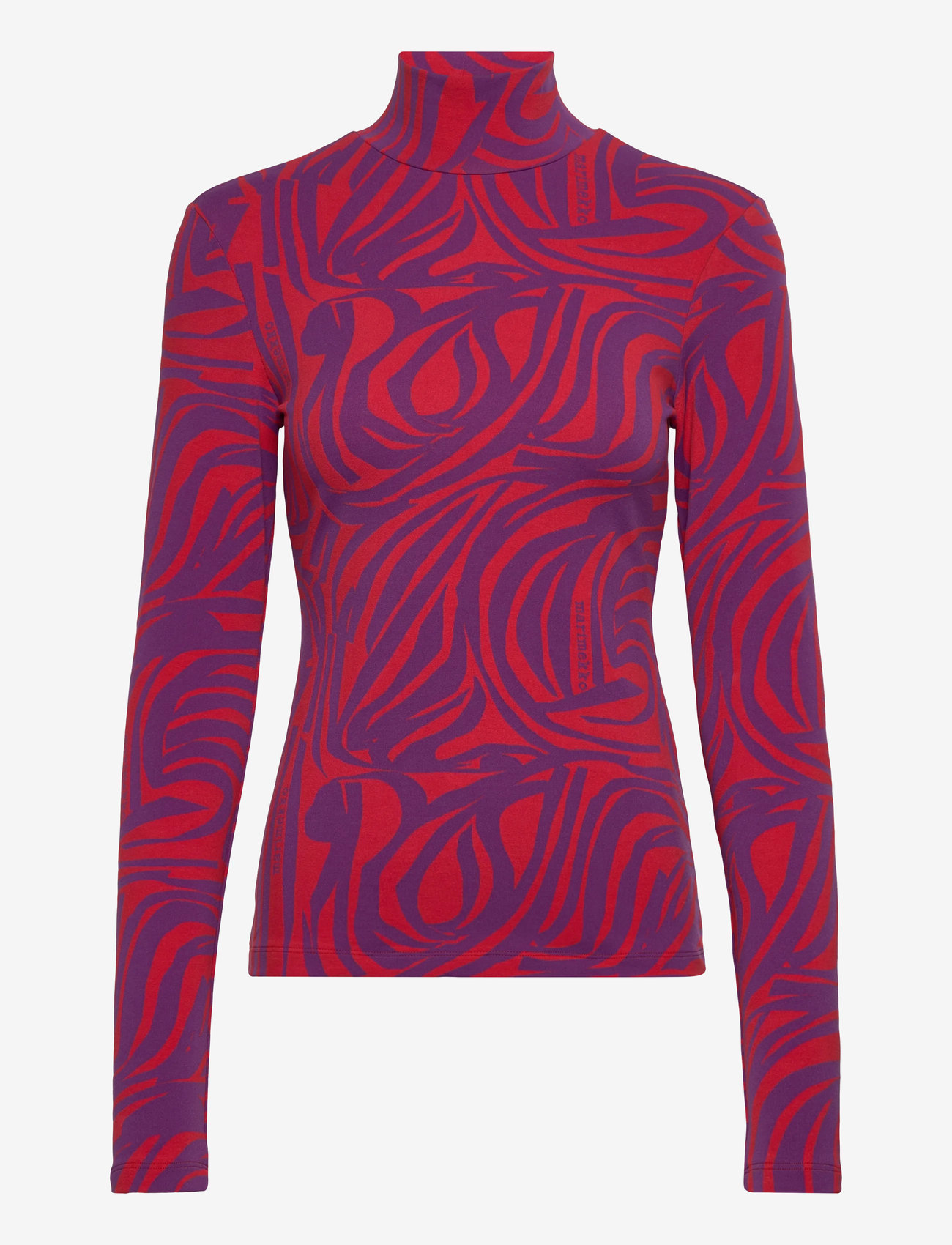 Marimekko - JÄKÄLÄ JOKURAITA LOGO - polotröjor - red, purple - 1
