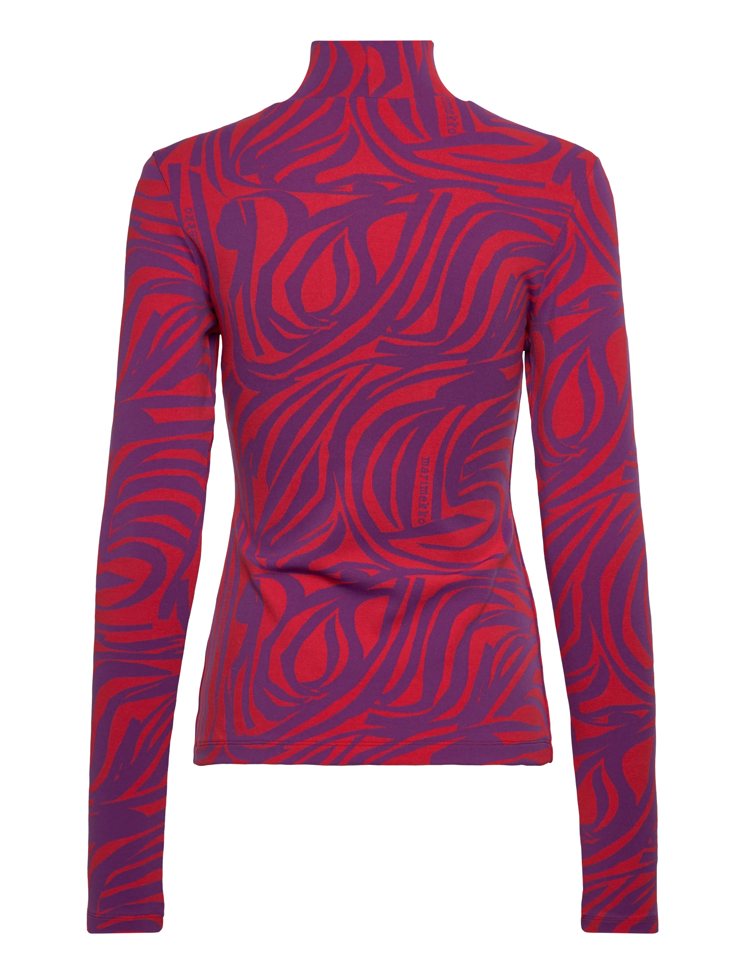 Marimekko - JÄKÄLÄ JOKURAITA LOGO - polotröjor - red, purple - 2