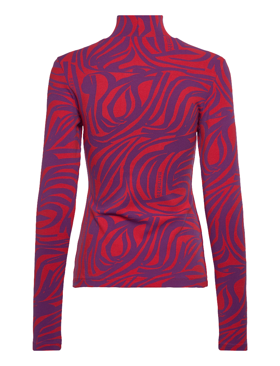 Marimekko - JÄKÄLÄ JOKURAITA LOGO - polotröjor - red, purple - 2