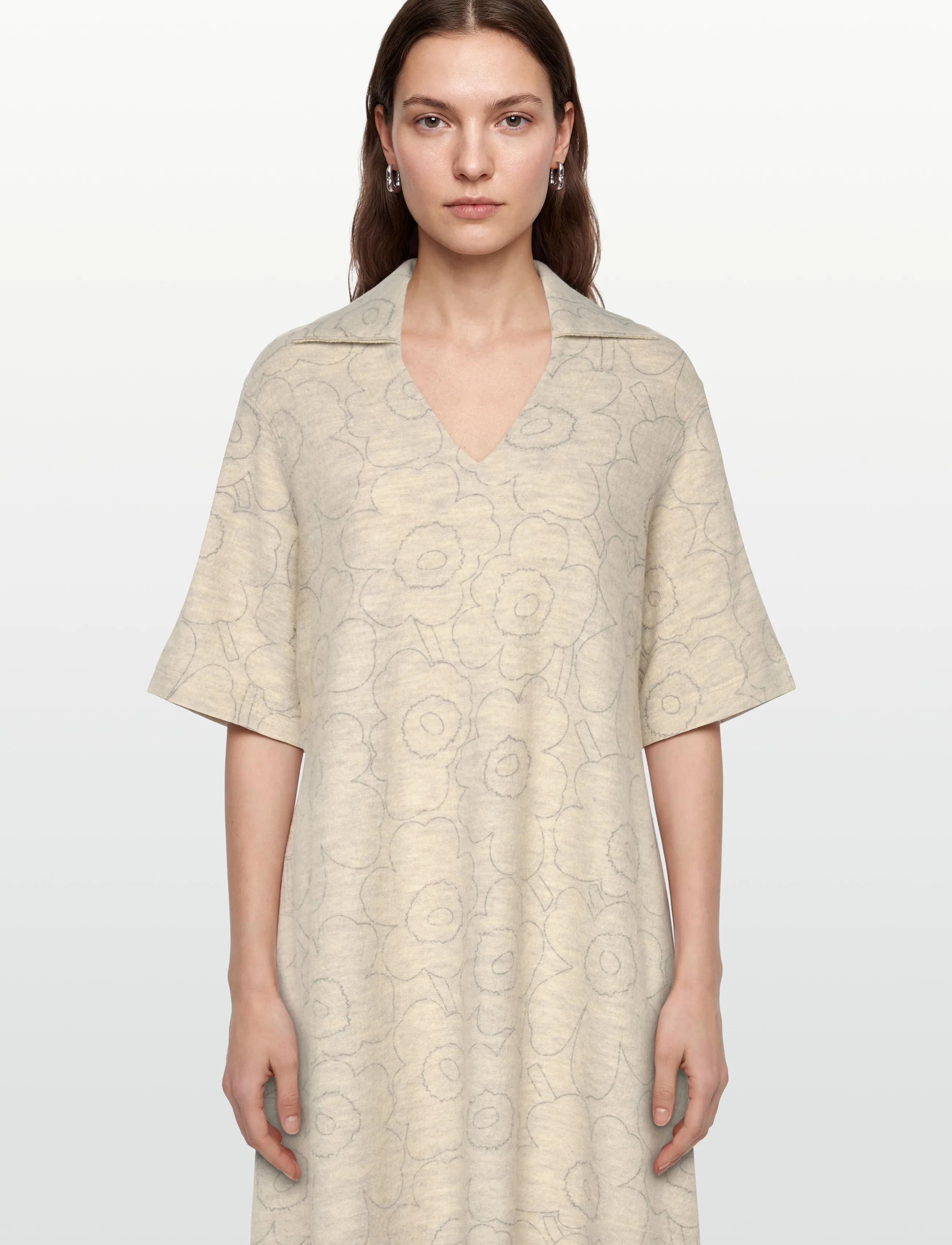 Marimekko - NIETOS PIIRTO UNIKKO - t-shirtkjoler - off white, grey - 3