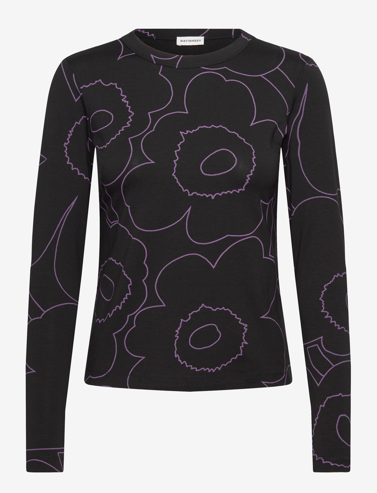 Marimekko - VIEDÄ PIIRTO UNIKKO - långärmade blusar - black, purple - 0