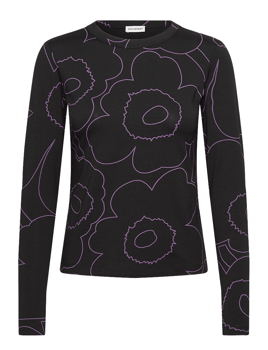 Marimekko - VIEDÄ PIIRTO UNIKKO - black, purple - 1