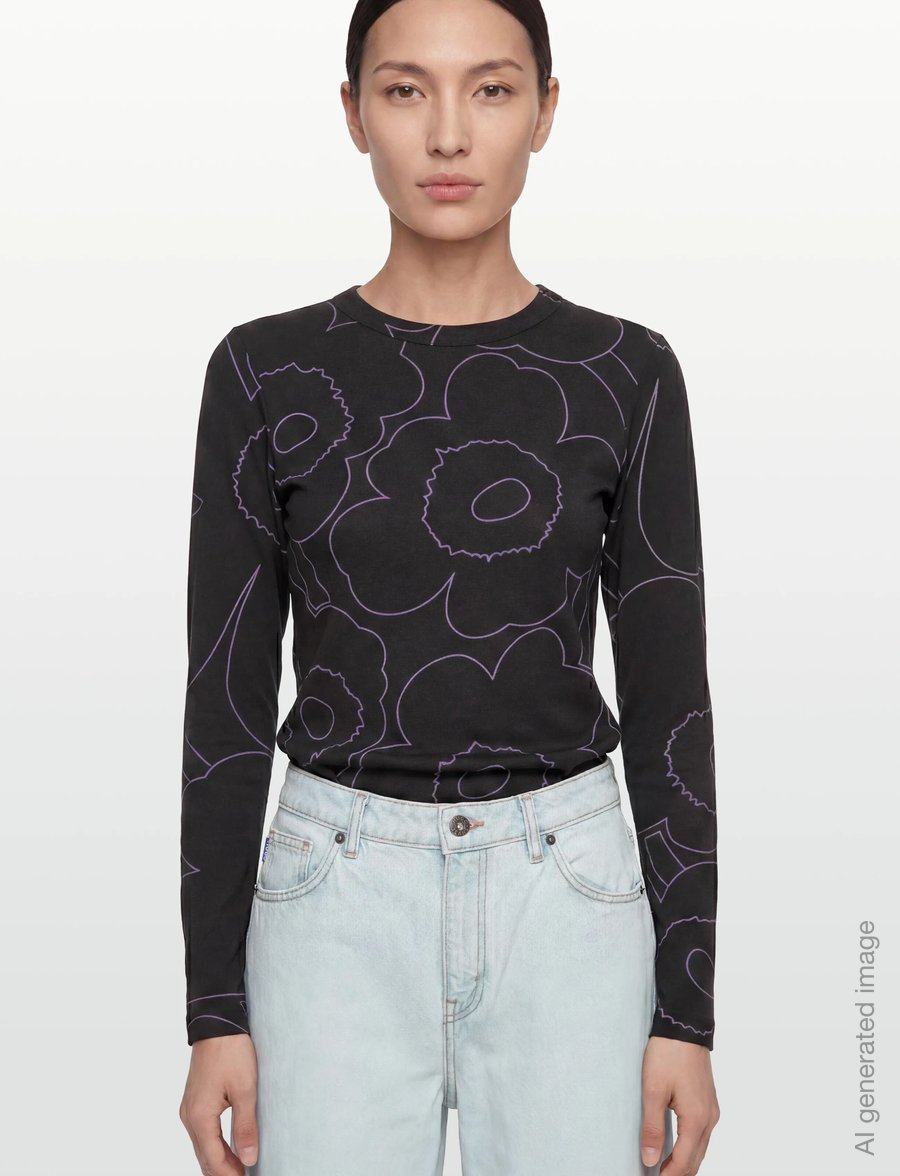 Marimekko - VIEDÄ PIIRTO UNIKKO - black, purple - 3