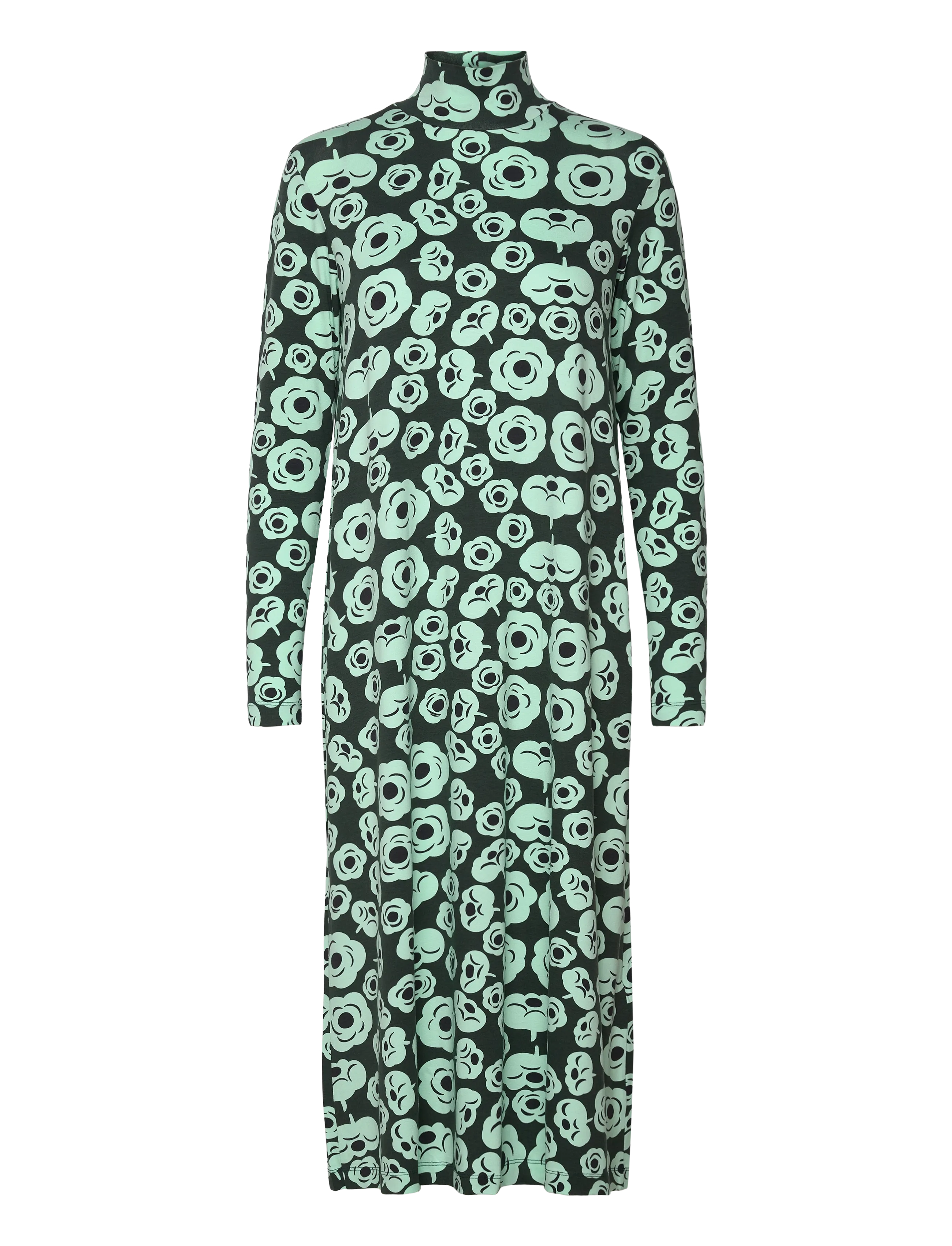 Marimekko CAVEA TUMMA - T-kreklu kleitas - DARK GREEN, TURQUOISE, BLACK / green