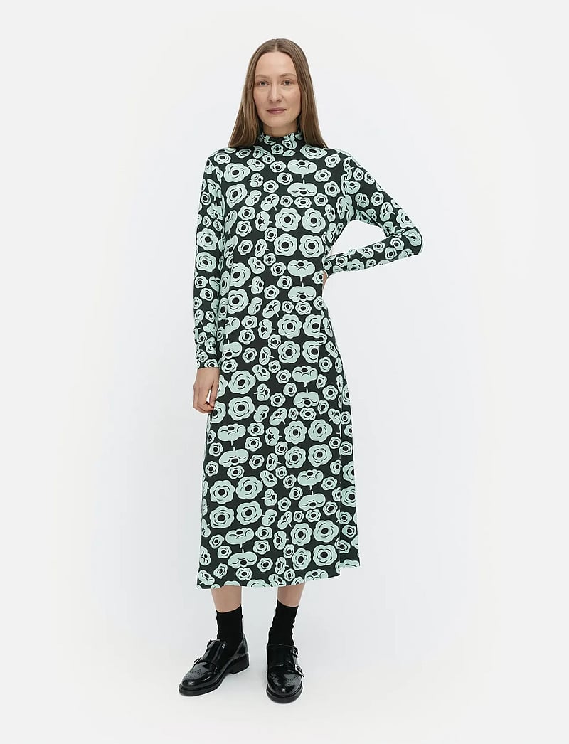 Marimekko - CAVEA TUMMA - maxi dresses - dark green, turquoise, black - 0