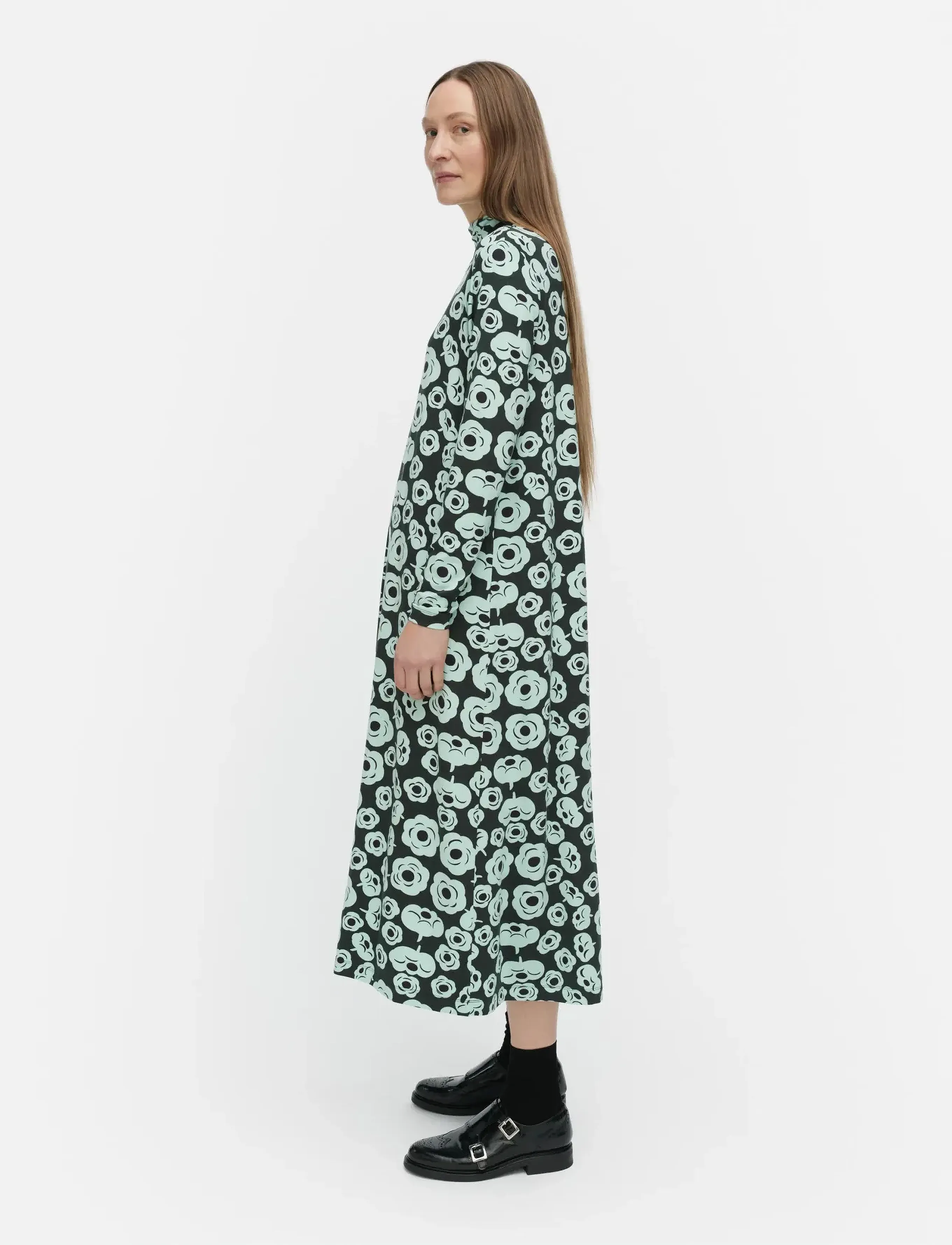 Marimekko - CAVEA TUMMA - maxi kjoler - dark green, turquoise, black - 4