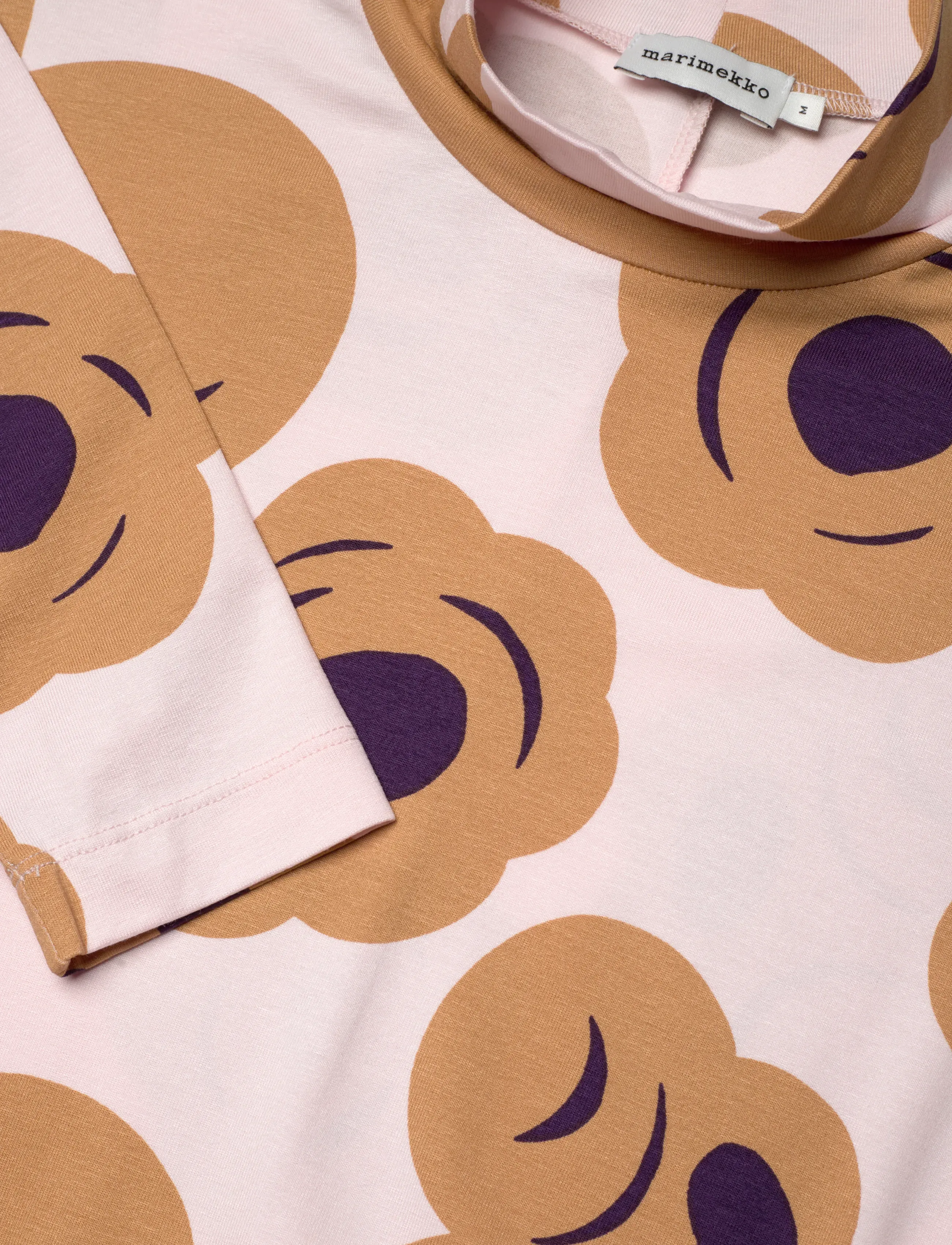 Marimekko - CAVEA TUMMA - light pink, brown, dark purple - 5