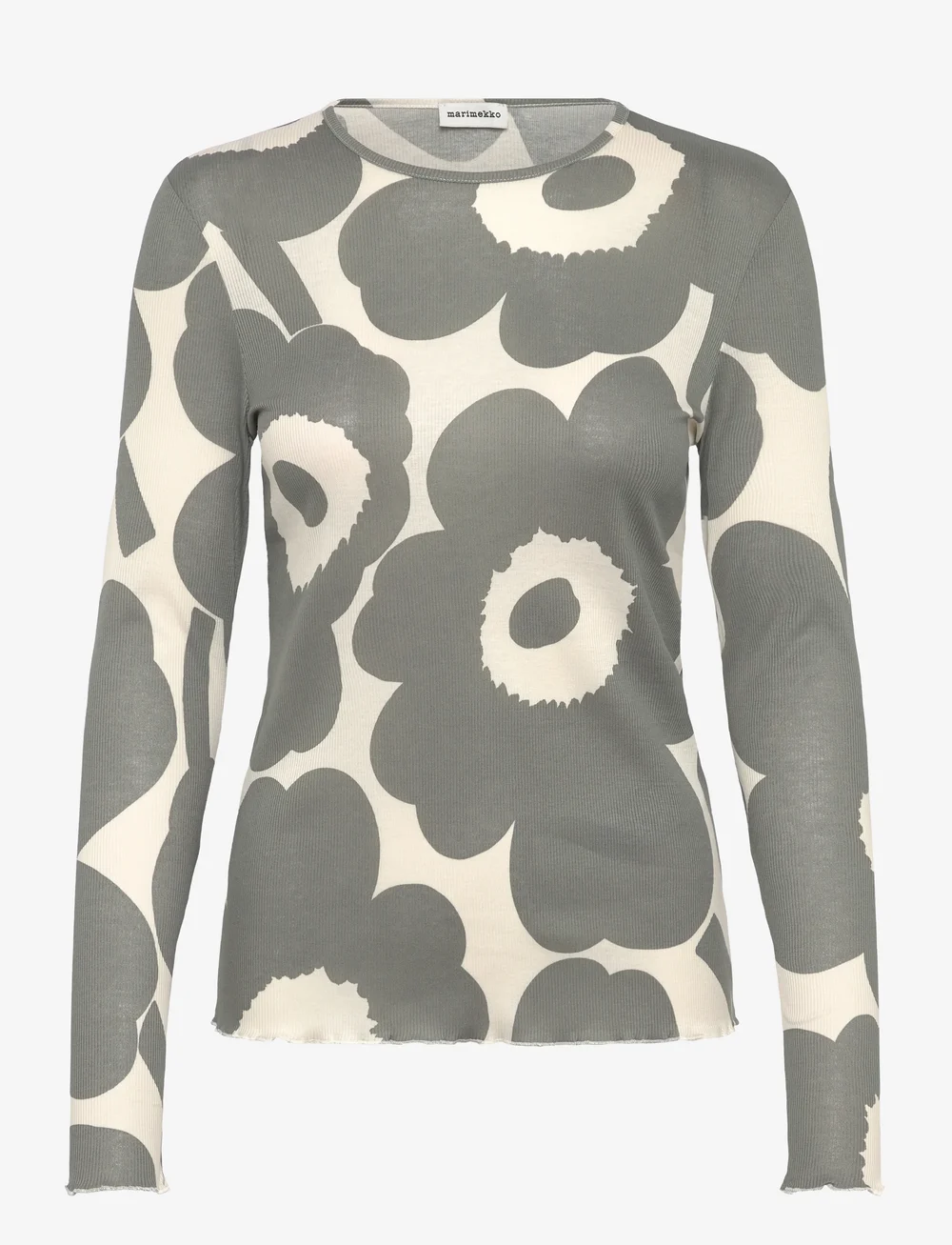 Marimekko - FLORAALI UNIKKO - långärmade toppar - grey, off white - 1