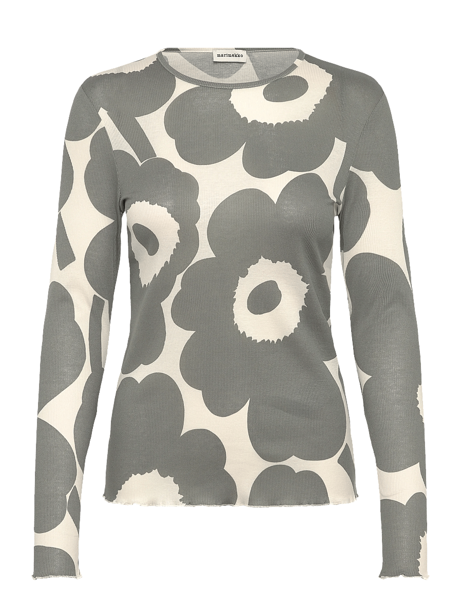 Marimekko - FLORAALI UNIKKO - long-sleeved tops - grey, off white - 1