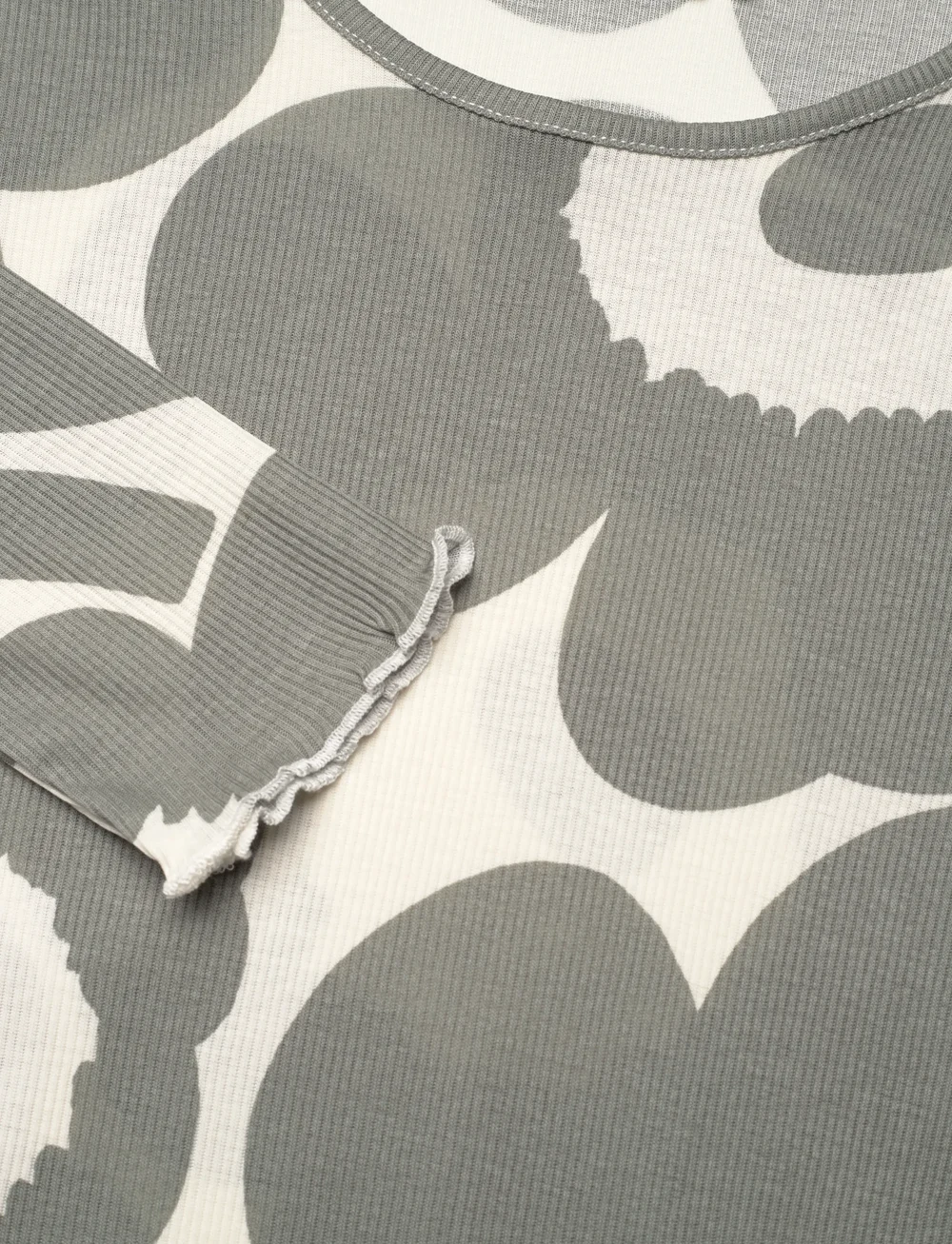 Marimekko - FLORAALI UNIKKO - långärmade toppar - grey, off white - 5