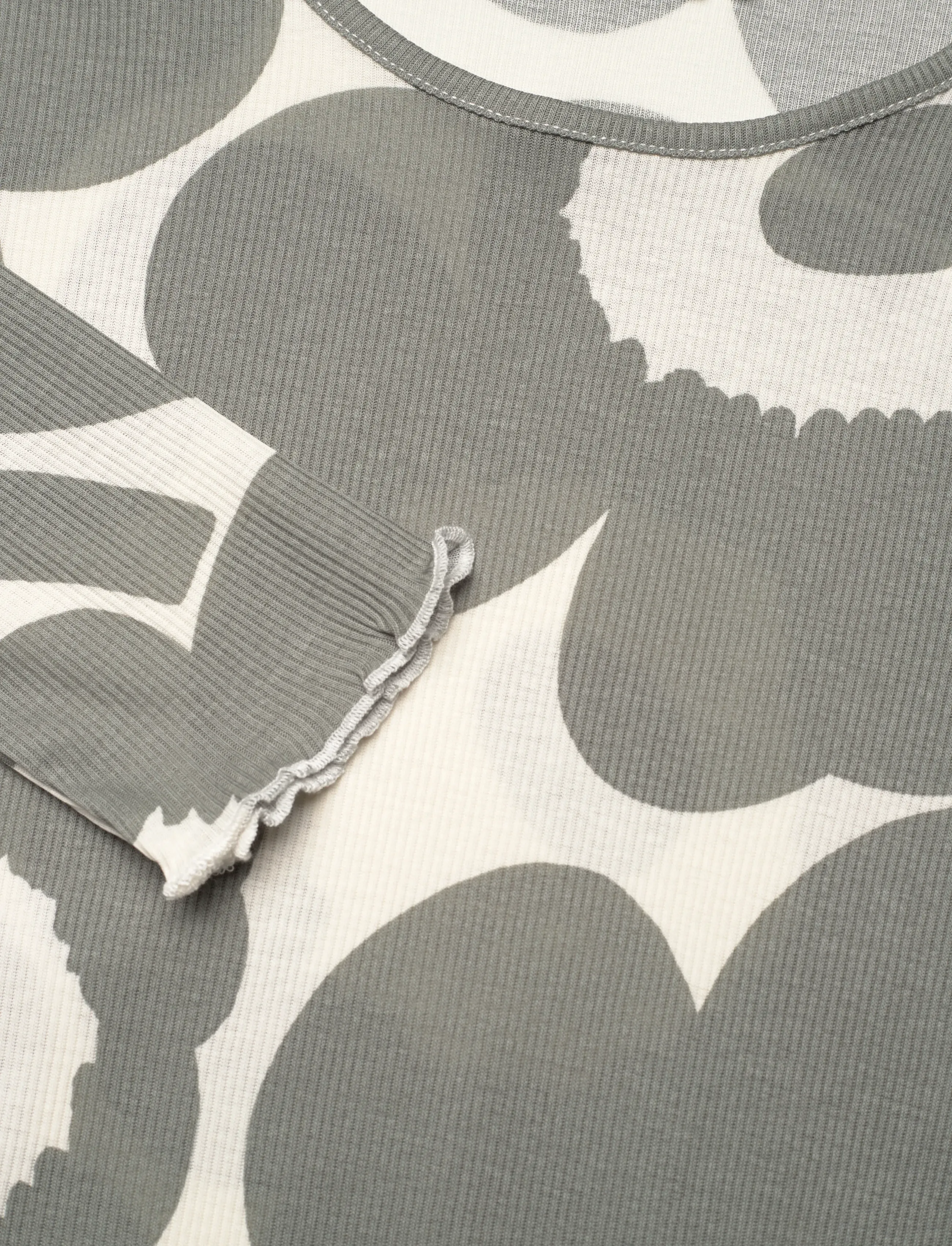 Marimekko - FLORAALI UNIKKO - langærmede toppe - grey, off white - 5