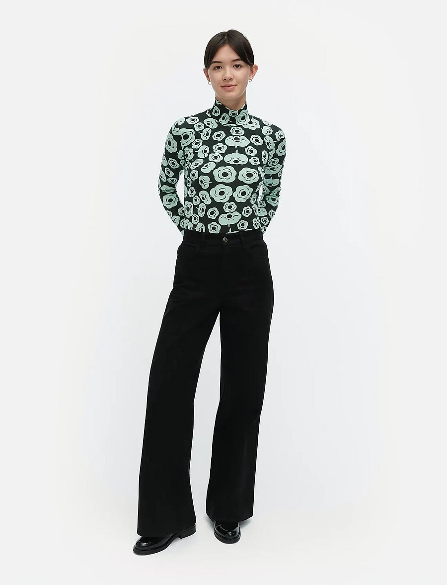 Marimekko - ARMAS TUMMA - langärmlige tops - dark green, turquoise, black - 0