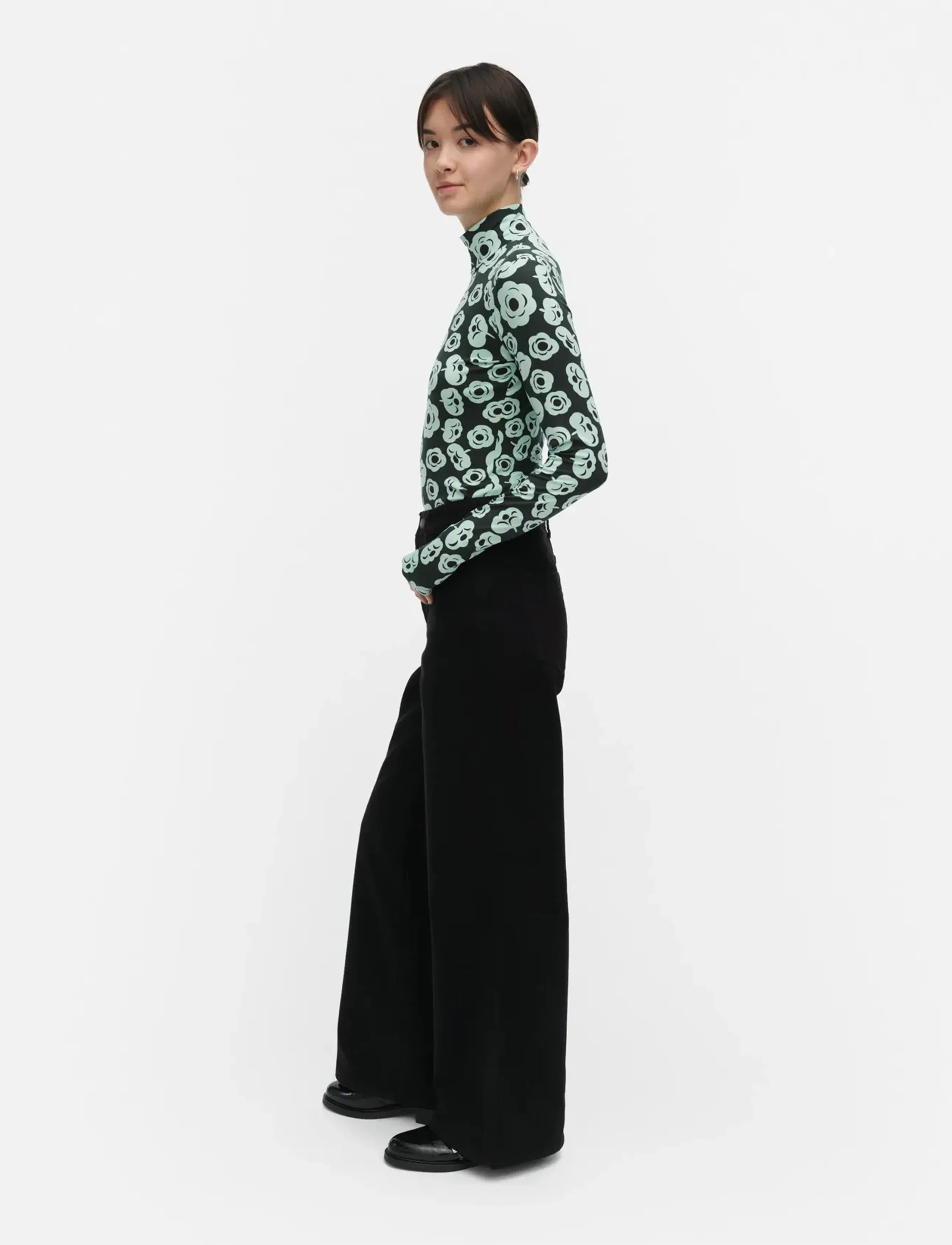 Marimekko - ARMAS TUMMA - langärmlige tops - dark green, turquoise, black - 4