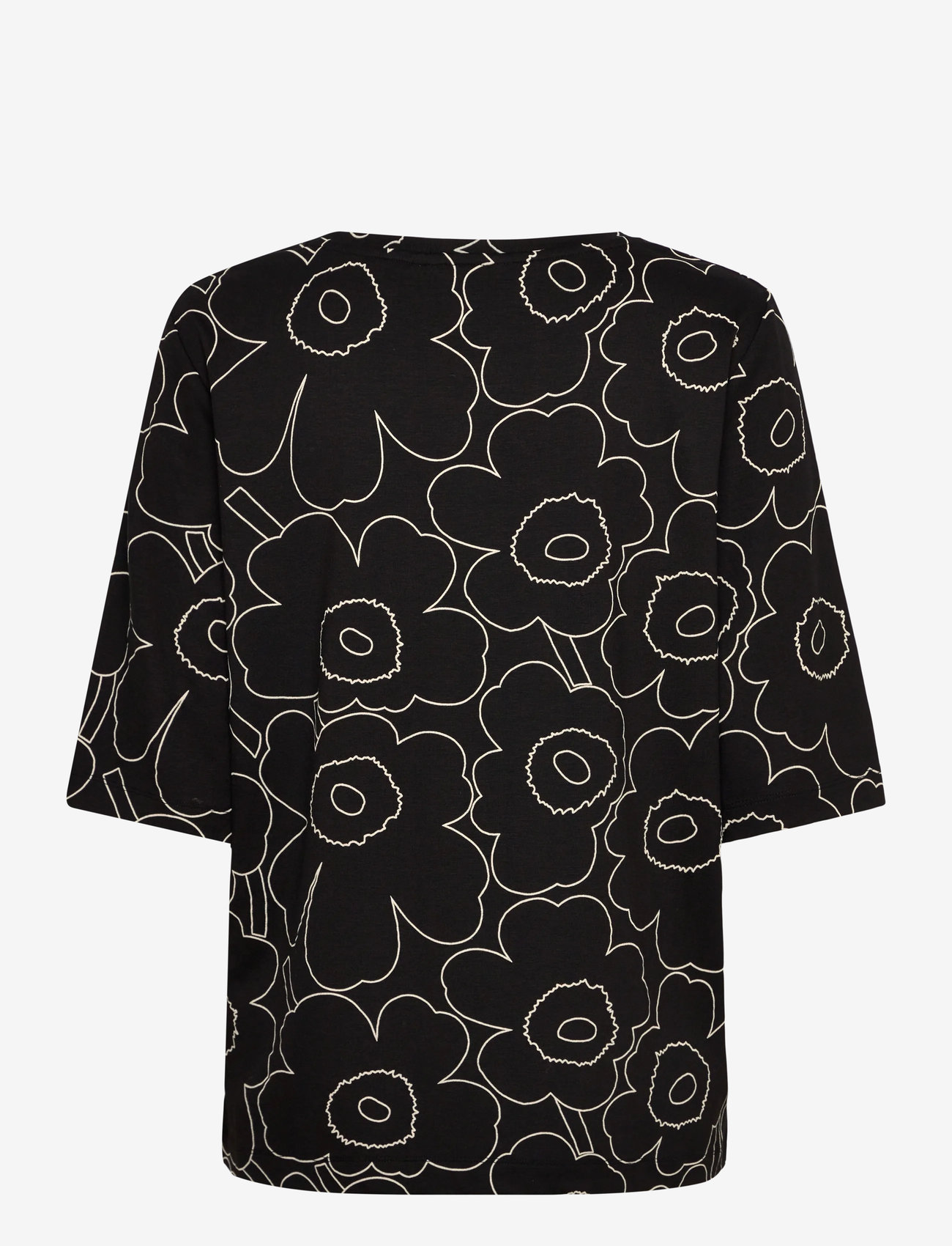 Marimekko - KOLLAASI PIIRTO UNIKKO - t-shirts & tops - black, off white - 2