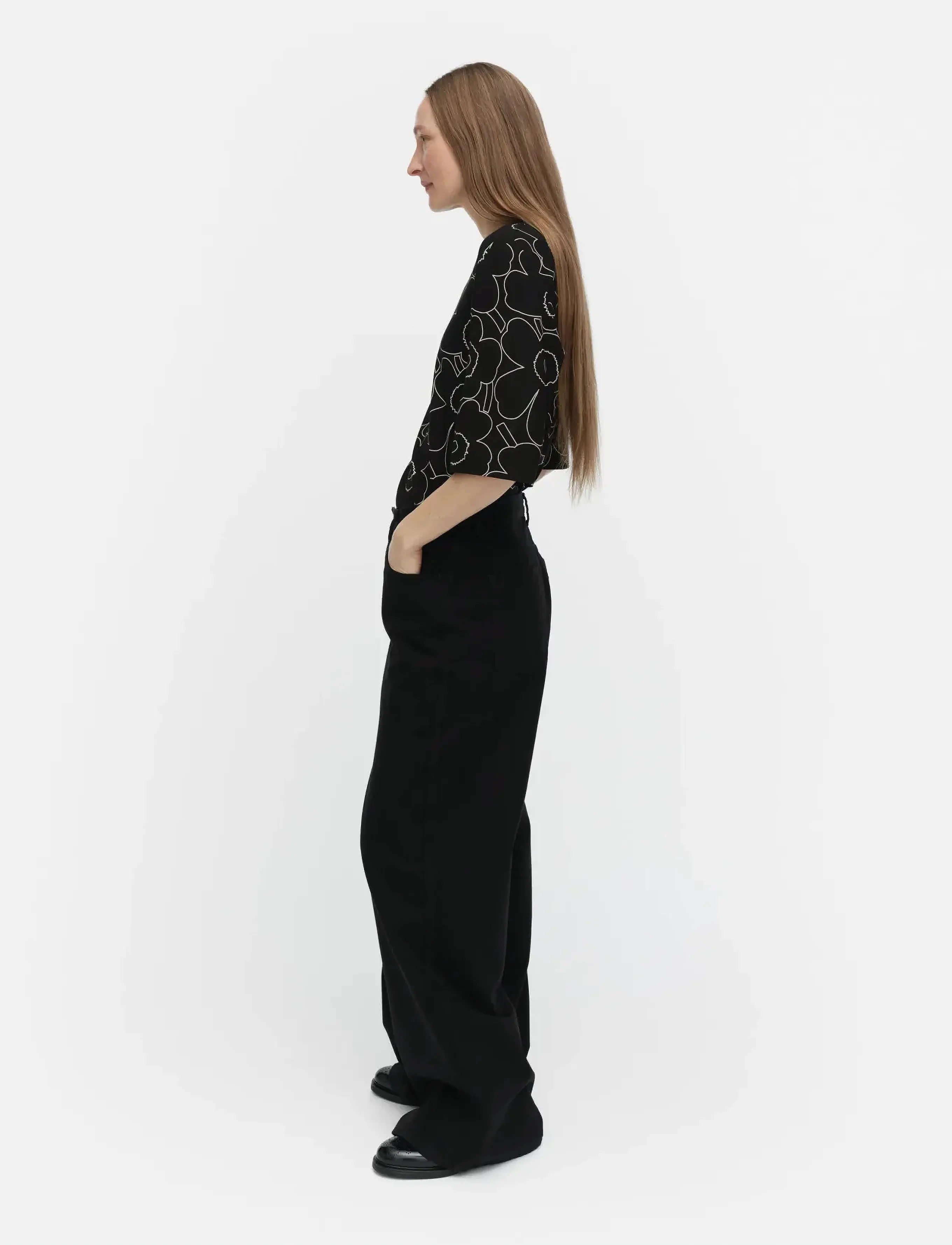 Marimekko - KOLLAASI PIIRTO UNIKKO - black, off white - 4