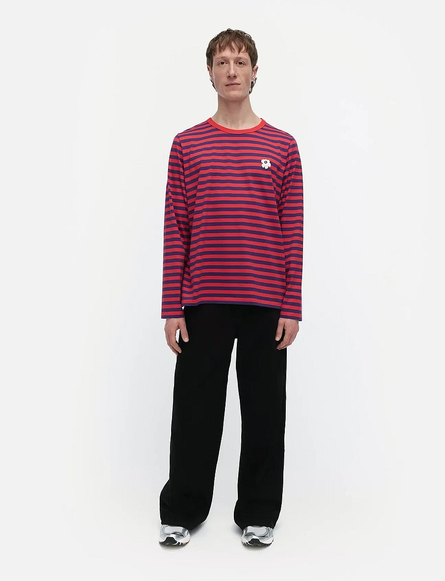 Marimekko - TASARAITA UNISEX UNIKKO LS - langærmede toppe - red, violet - 0