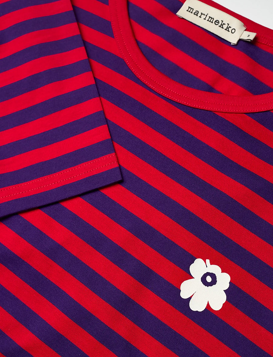 Marimekko - TASARAITA UNISEX UNIKKO LS - langærmede toppe - red, violet - 5