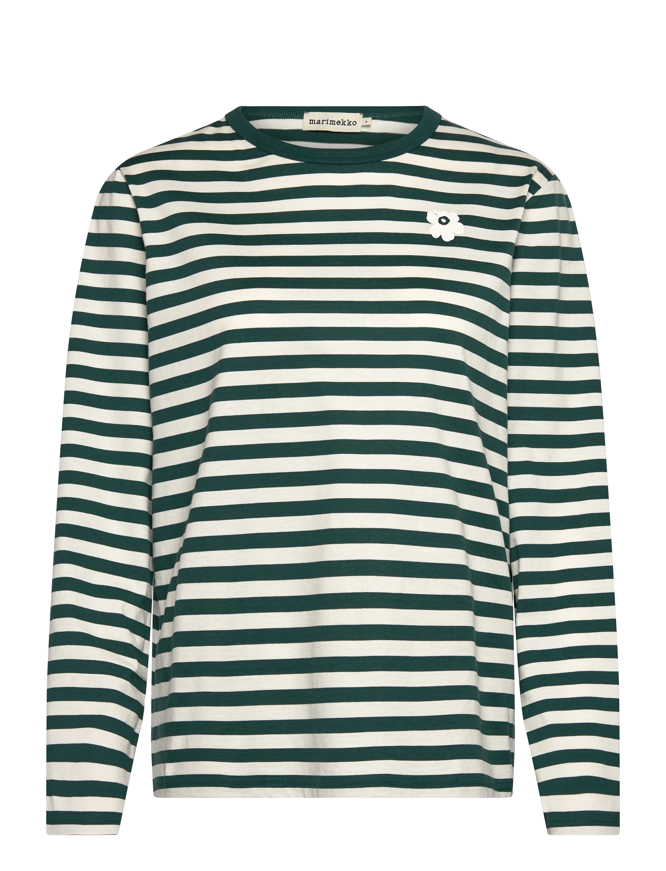 Marimekko TASARAITA UNIKKO LS - Kläder - DARK GREEN, OFF WHITE / green