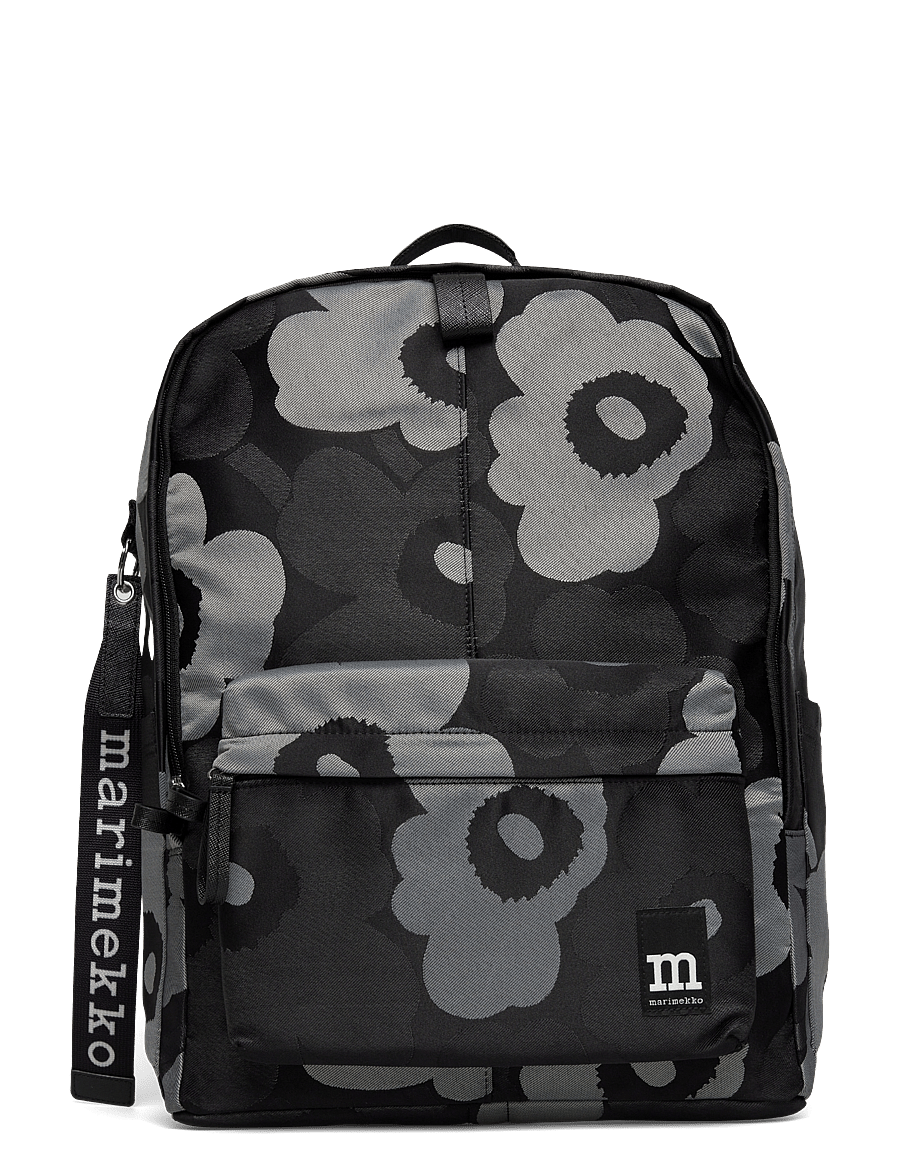 Marimekko - ZIP TOP BACKPACK UNIKKO - grey, dark grey, black - 1