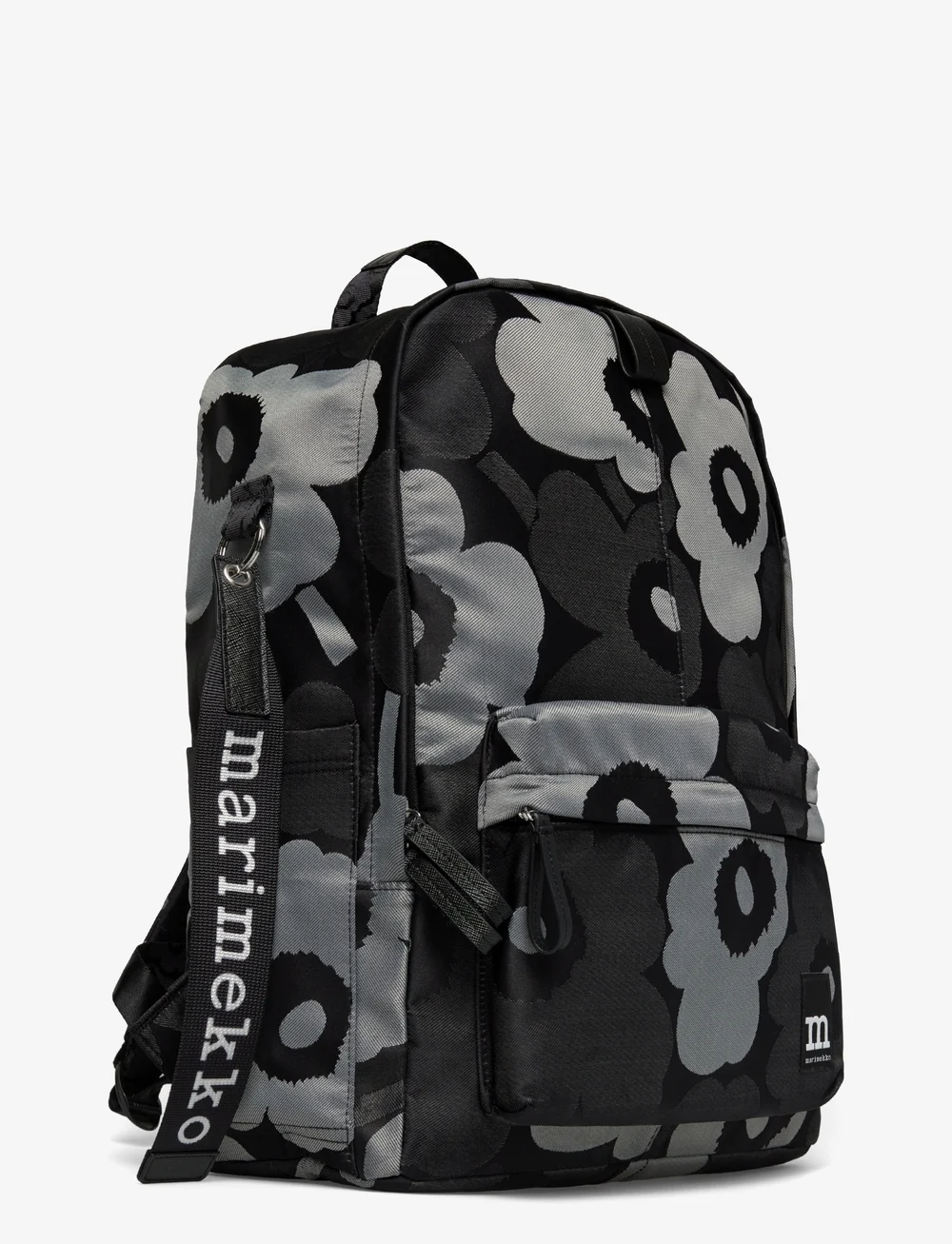 Marimekko - ZIP TOP BACKPACK UNIKKO - modetrender - grey, dark grey, black - 3