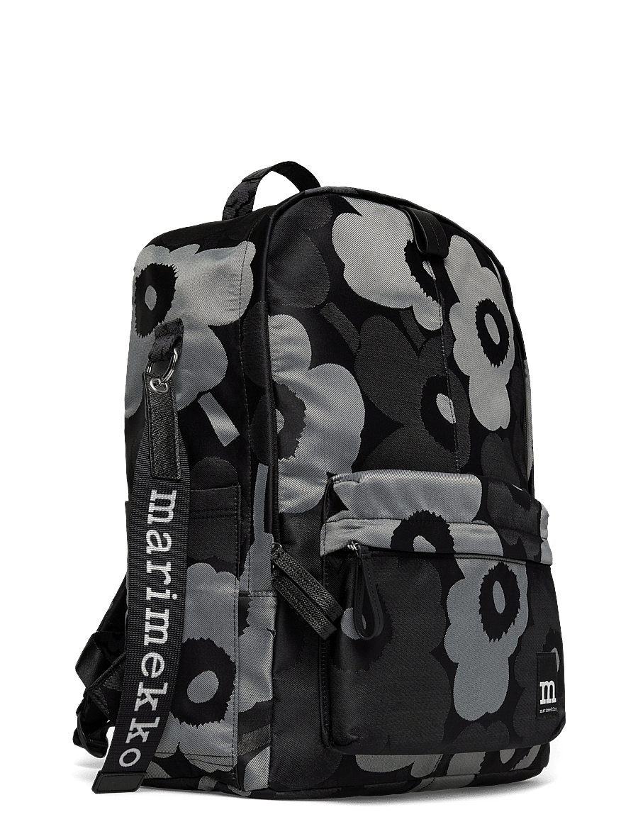 Marimekko - ZIP TOP BACKPACK UNIKKO - grey, dark grey, black - 3