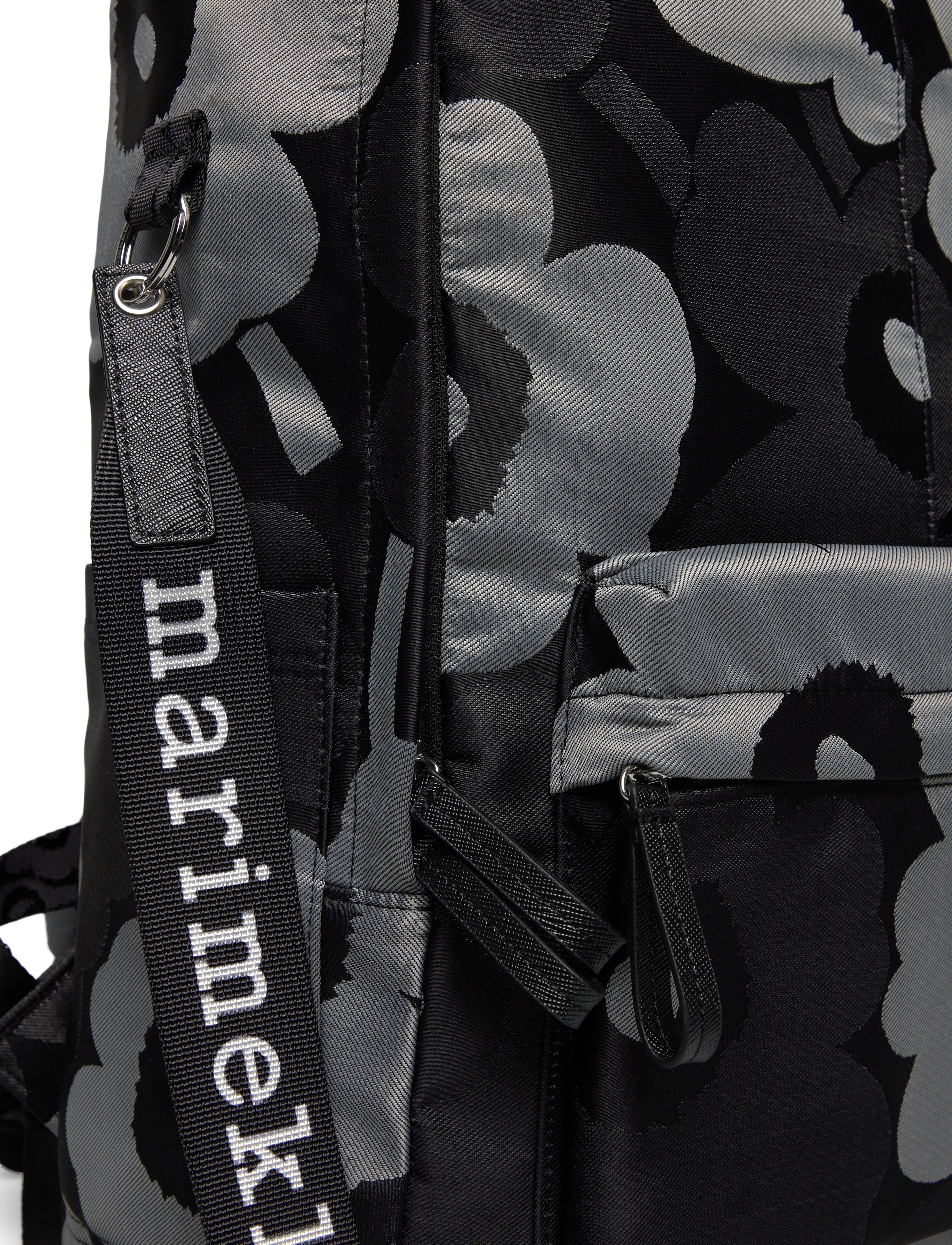 Marimekko - ZIP TOP BACKPACK UNIKKO - grey, dark grey, black - 4