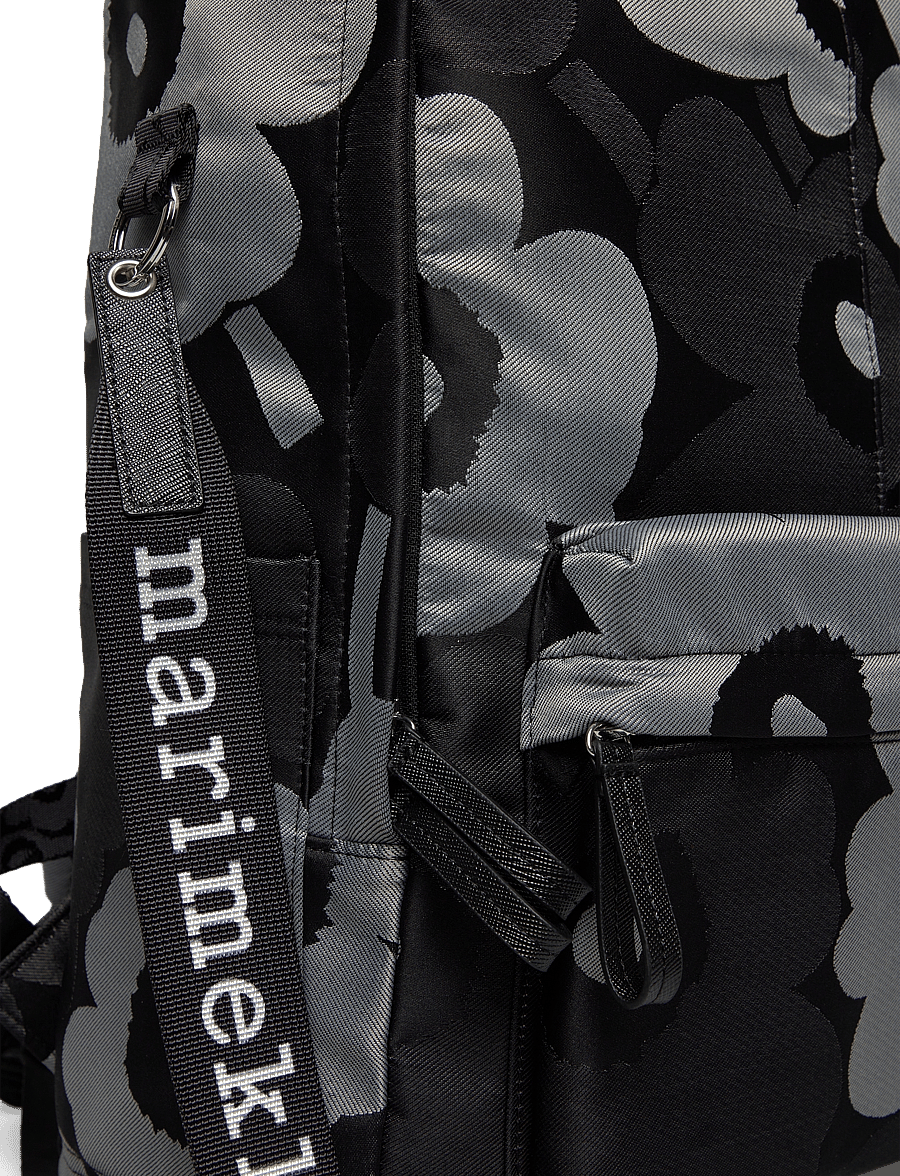 Marimekko - ZIP TOP BACKPACK UNIKKO - grey, dark grey, black - 4